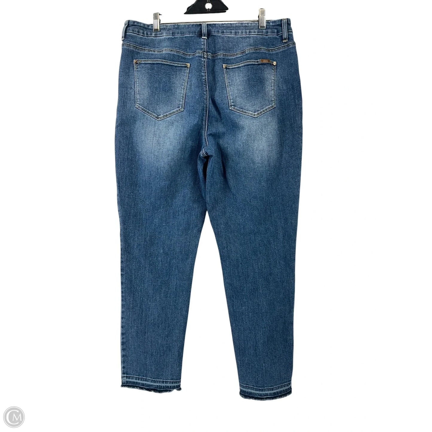 Jeans Wide Leg By Chicos In Blue Denim, Size: S