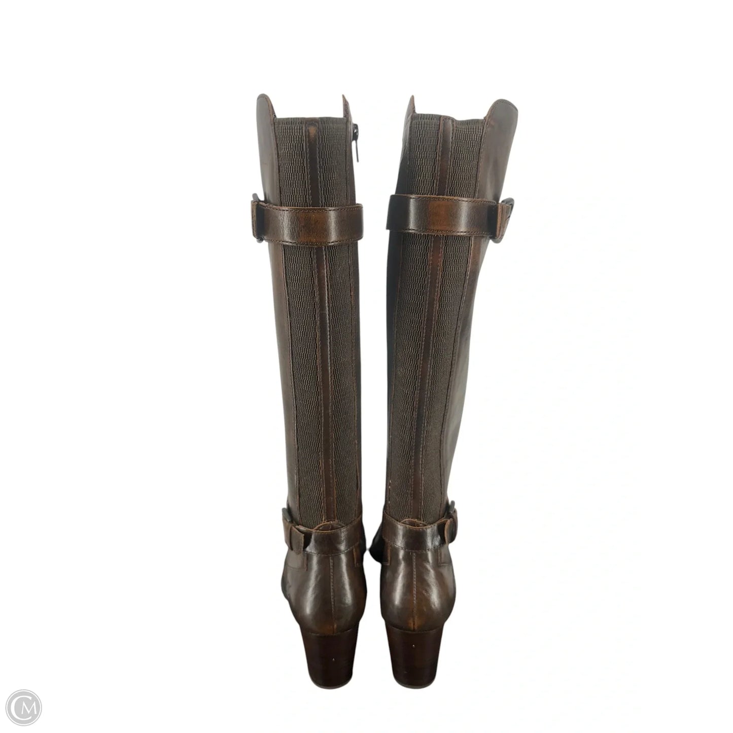 Boots Knee Heels By Born In Brown, Size: 10