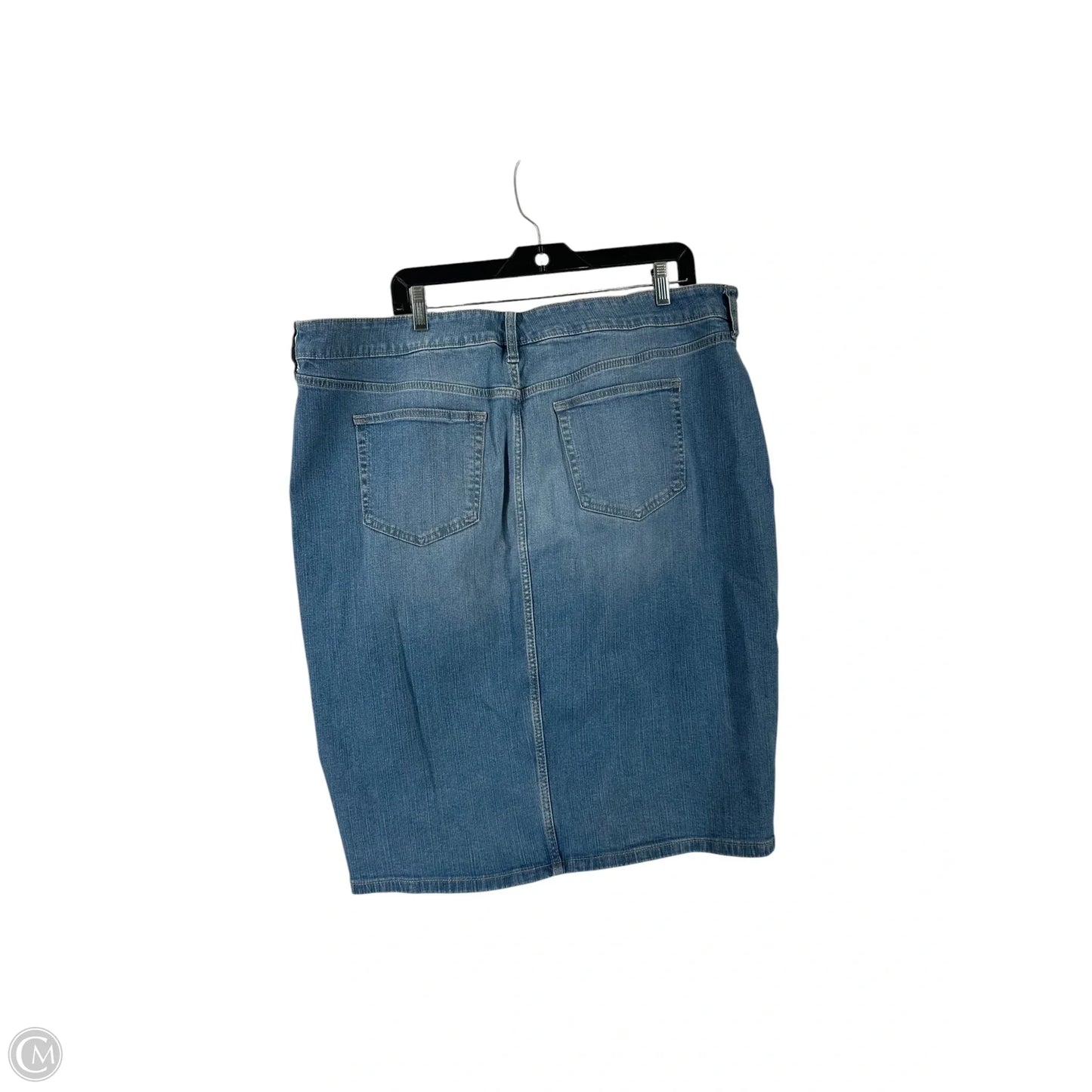 Skirt Midi By Torrid In Blue Denim, Size: 18