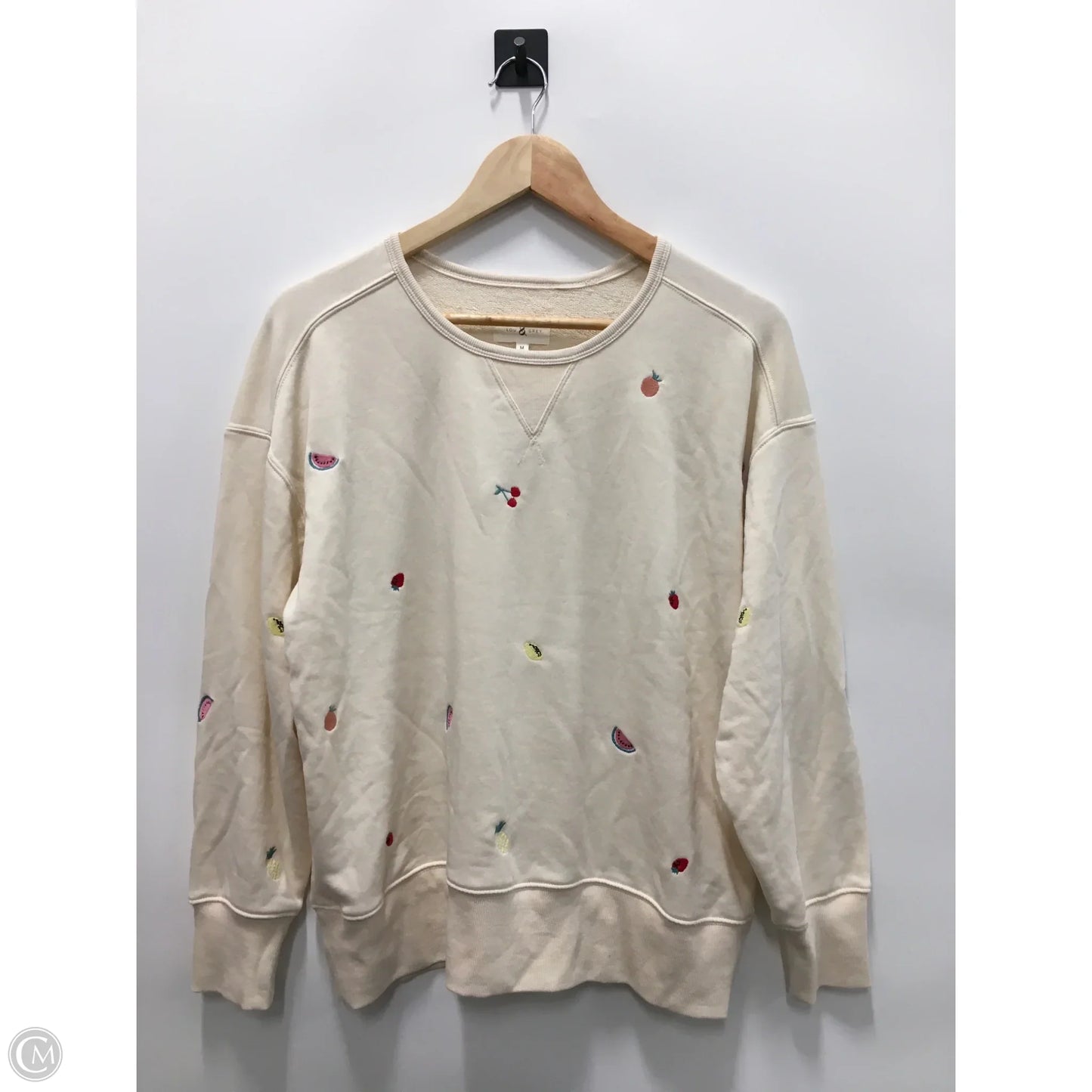 Top Long Sleeve By Lou And Grey In Cream, Size: M