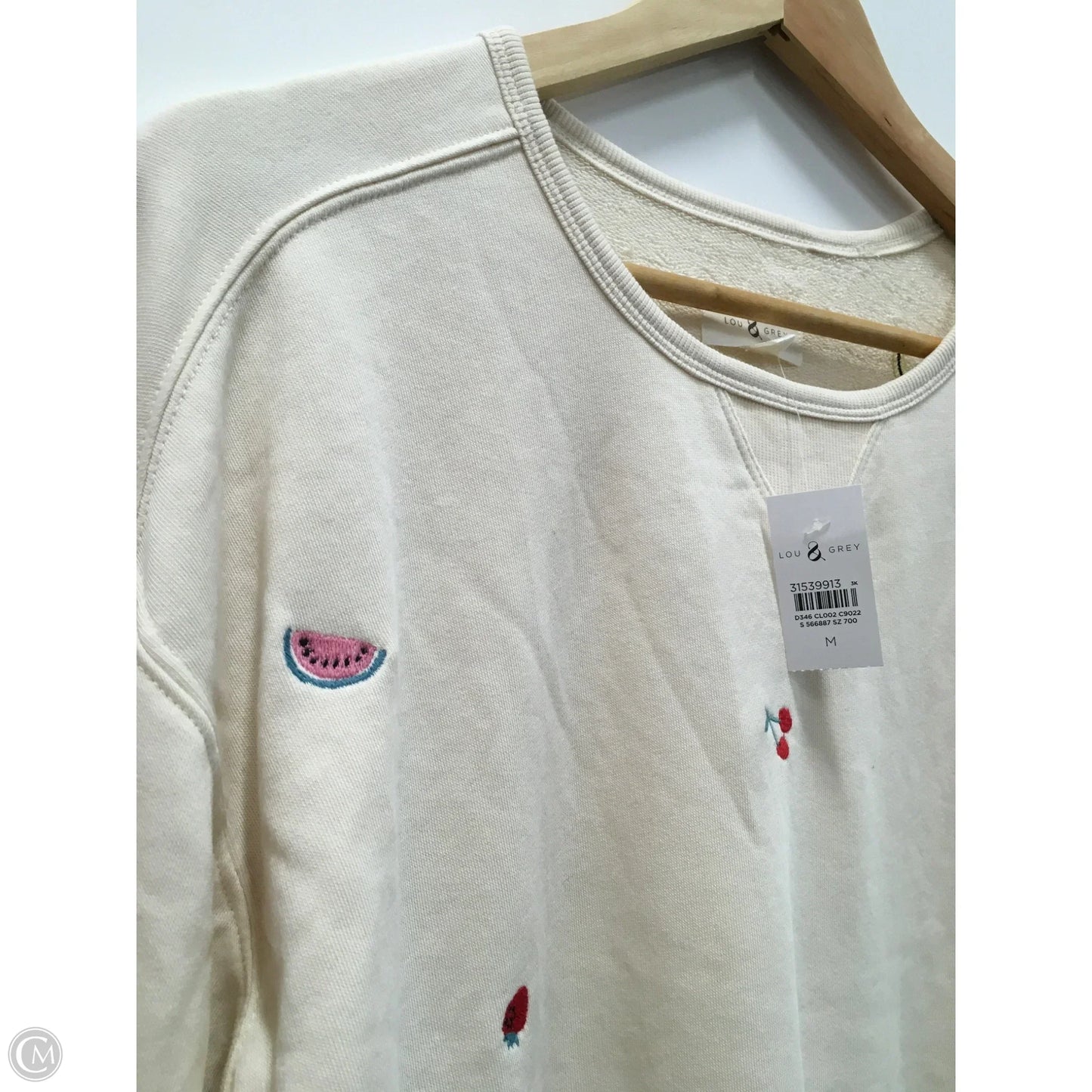 Top Long Sleeve By Lou And Grey In Cream, Size: M
