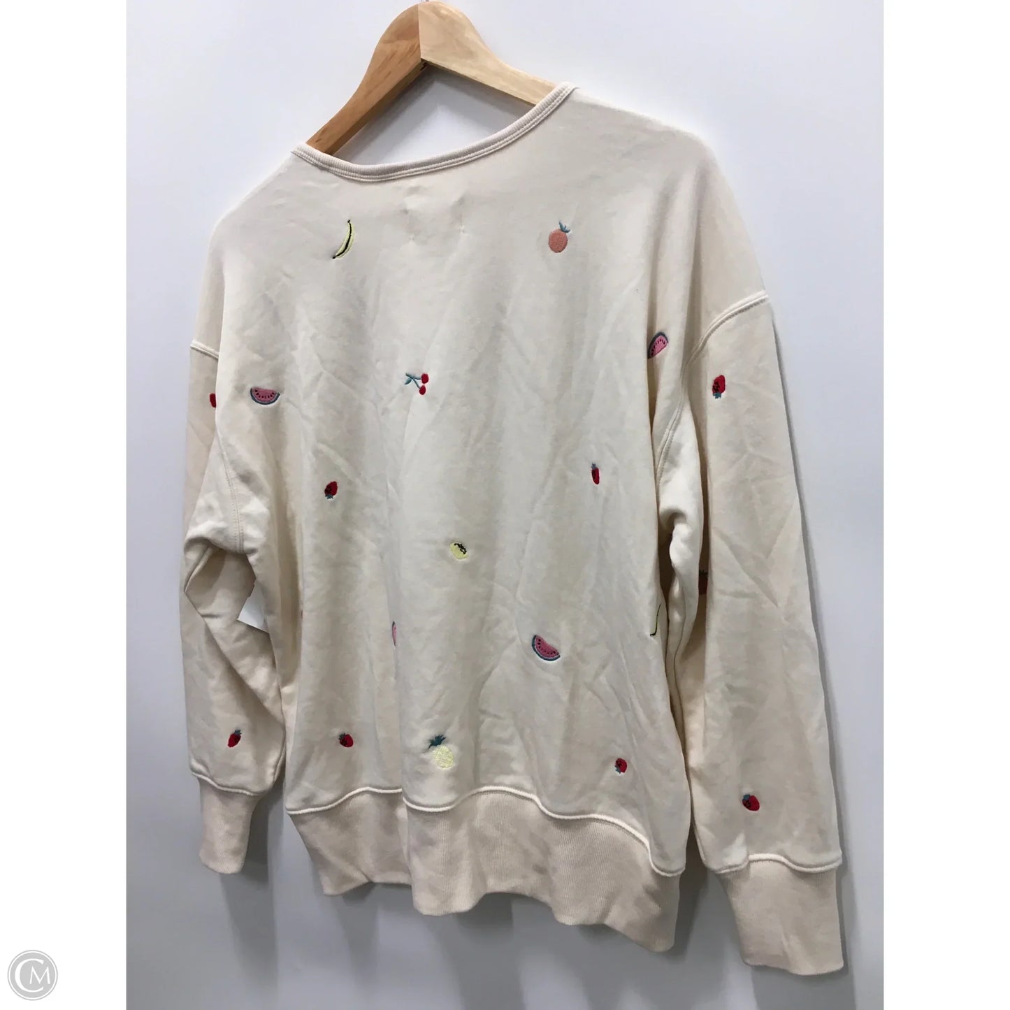 Top Long Sleeve By Lou And Grey In Cream, Size: M