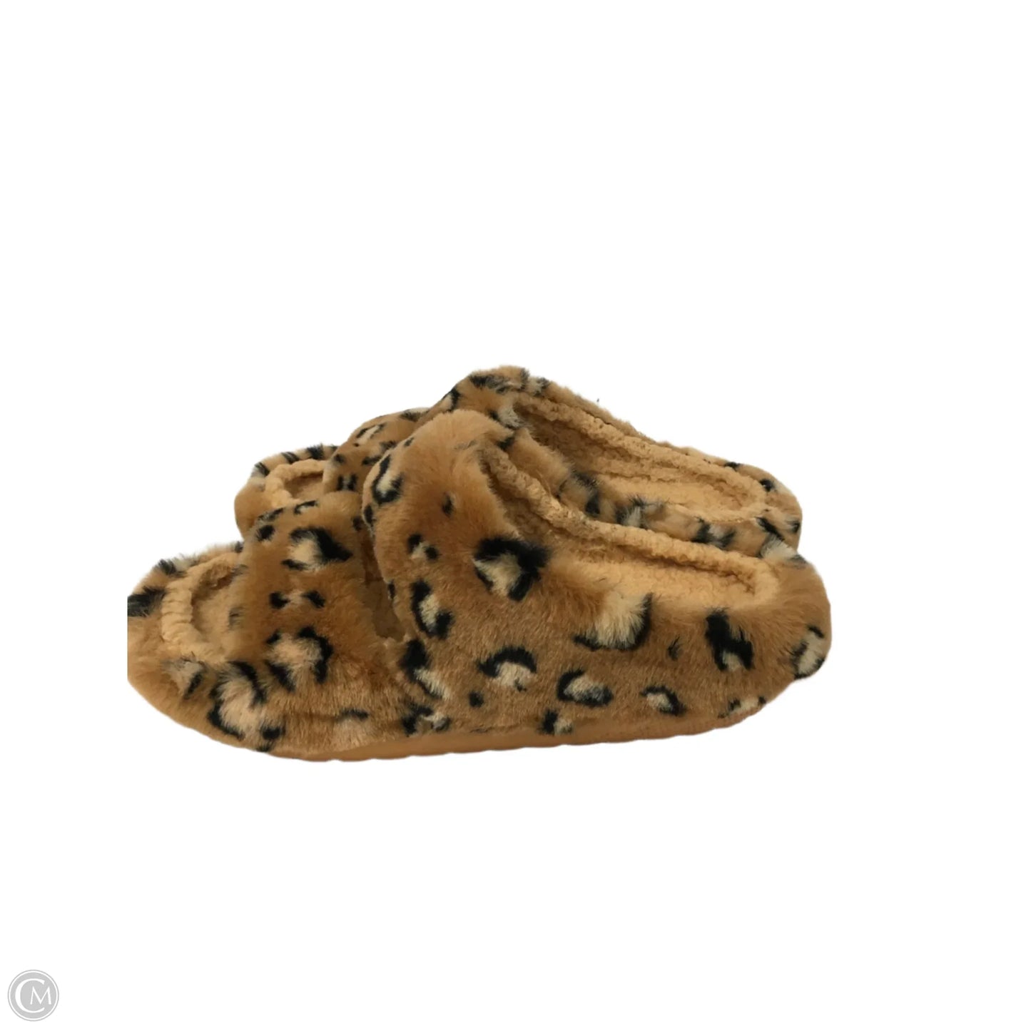 Sandals Flats By Crocs In Animal Print, Size: 9