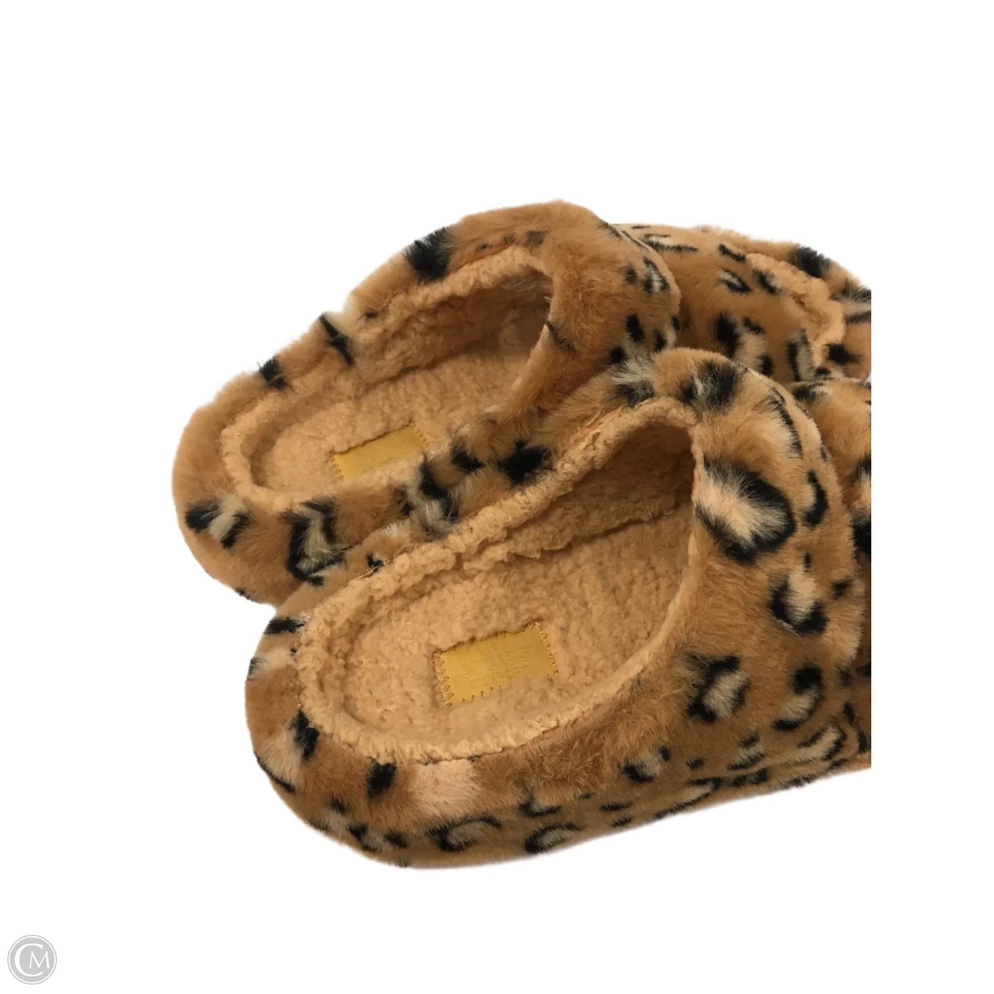 Sandals Flats By Crocs In Animal Print, Size: 9