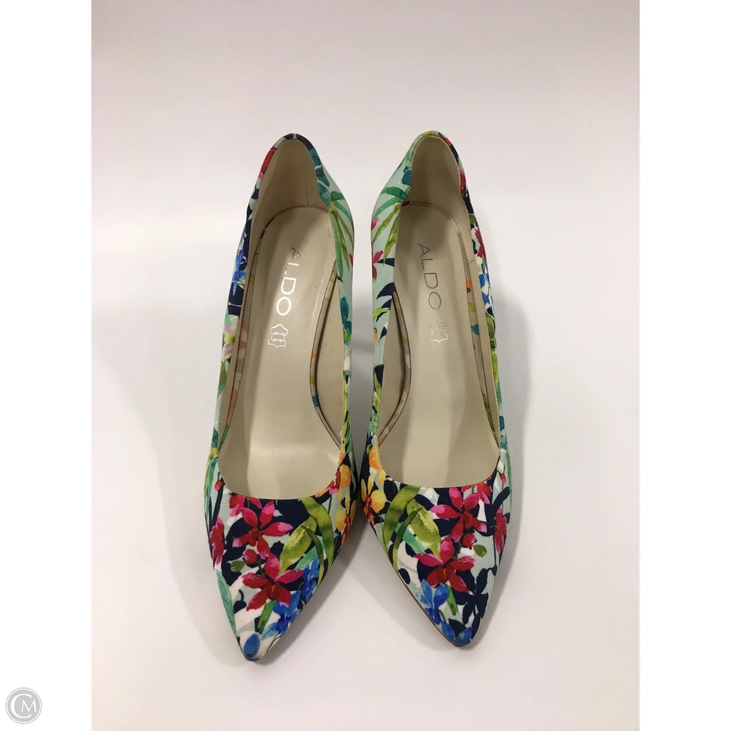 Shoes Heels Stiletto By Aldo In Floral Print, Size: 8.5