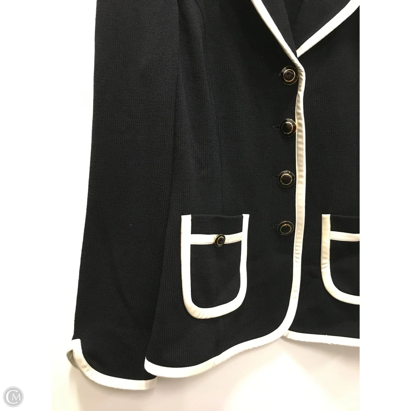 Blazer Designer By St. John In Black, Size: S