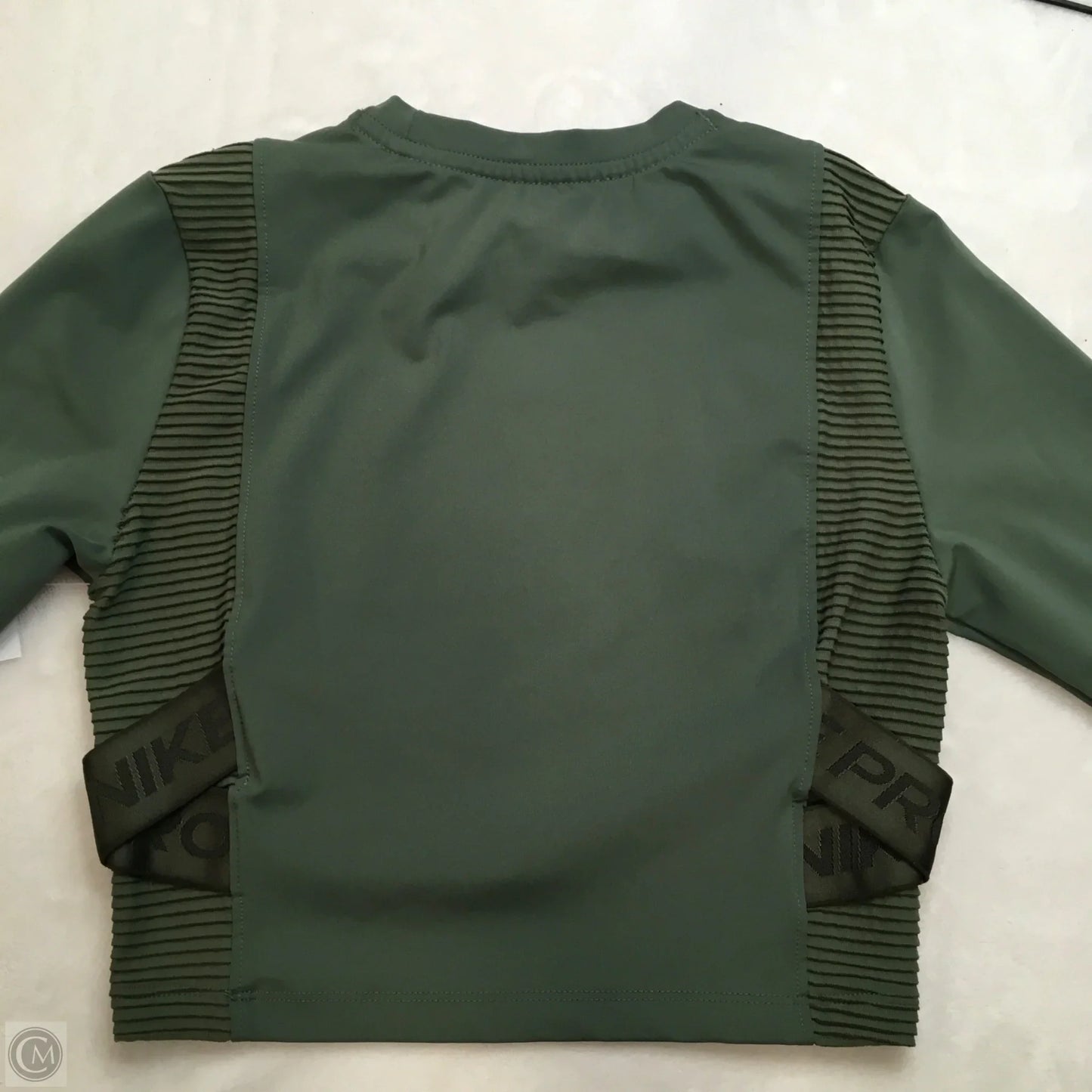 Athletic Top Long Sleeve Crewneck By Nike In Green, Size: S