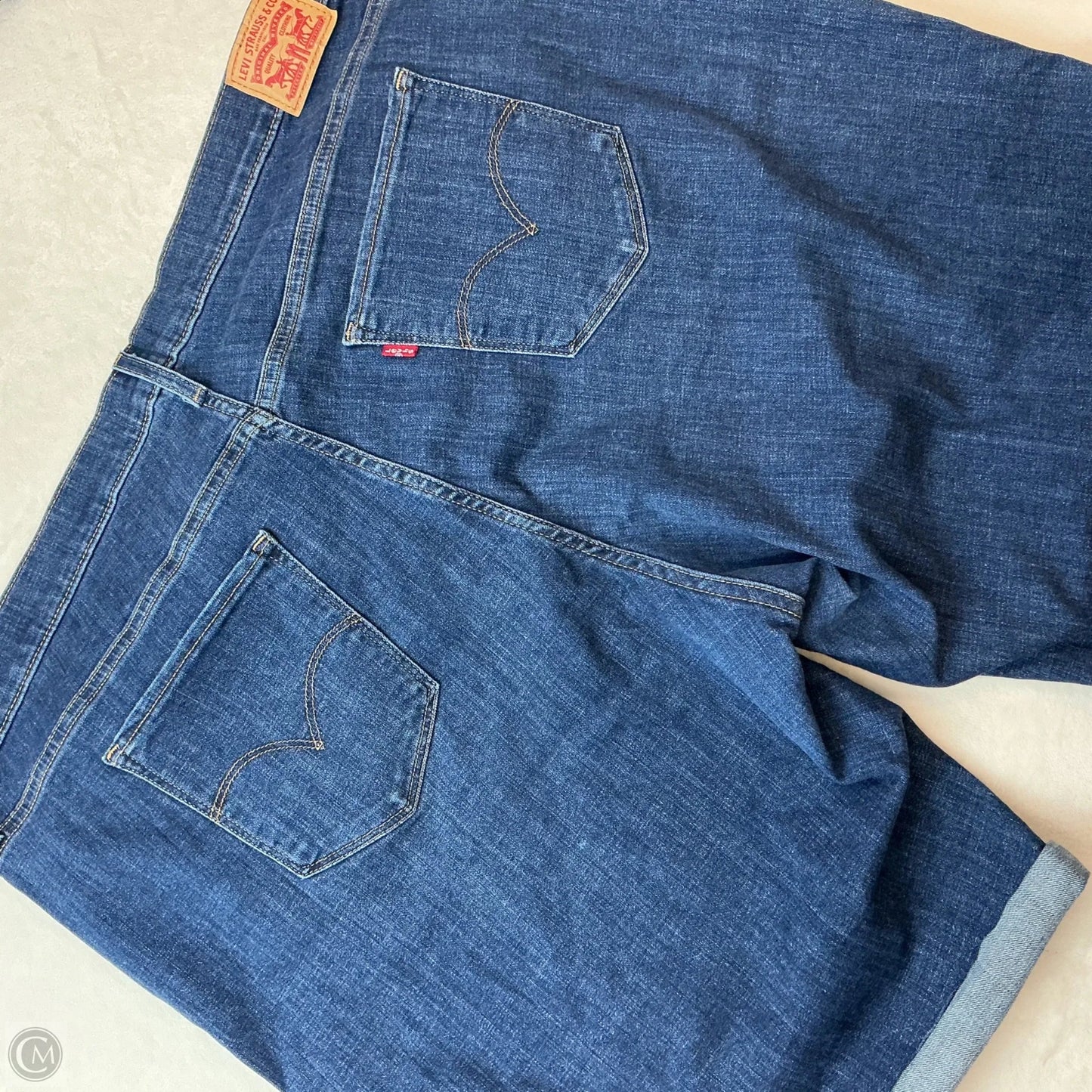 Shorts By Levis In Blue Denim, Size: 24