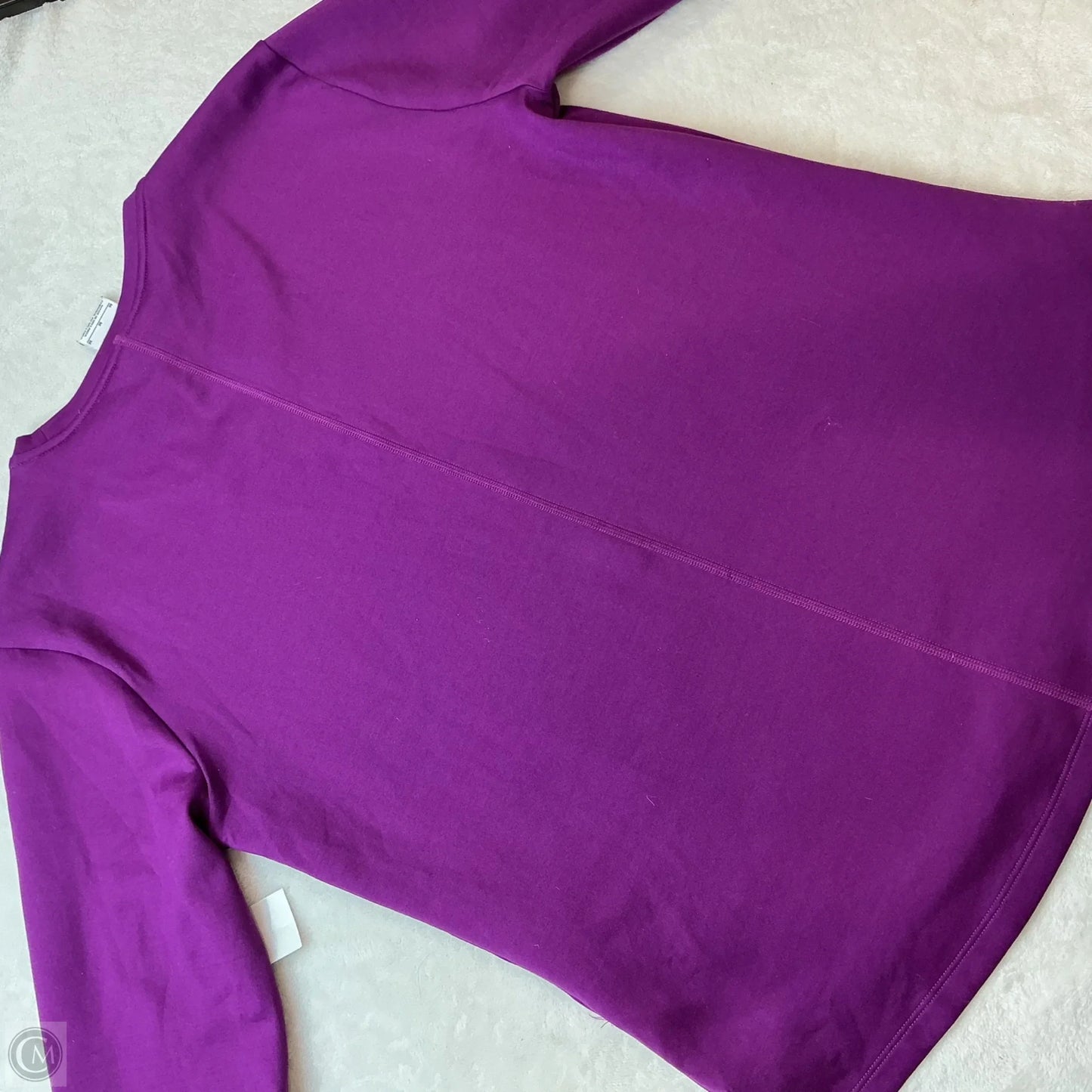Athletic Top Long Sleeve Crewneck By Nike In Purple, Size: M