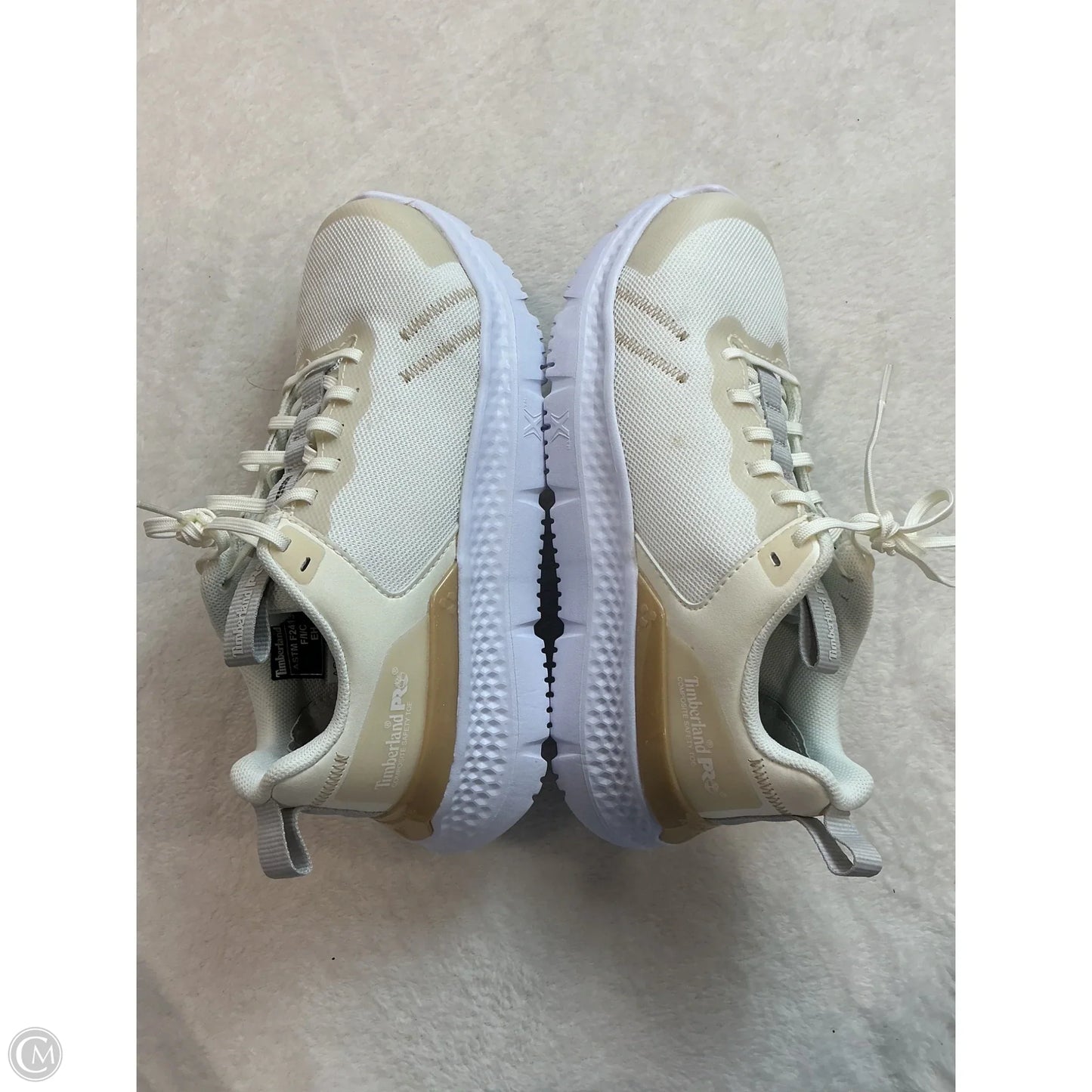 Shoes Hiking By Timberland In Cream, Size: 6
