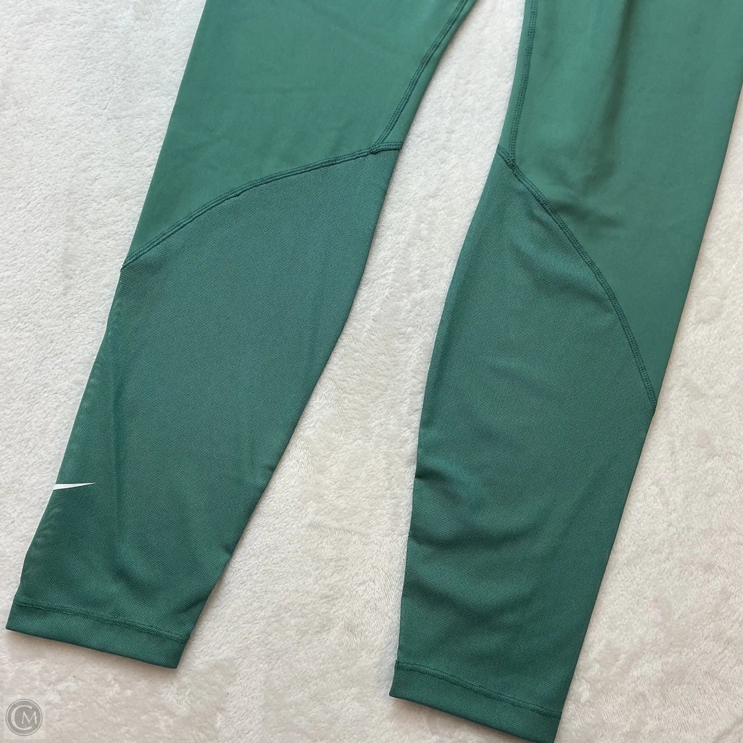 Athletic Leggings By Nike In Green, Size: S