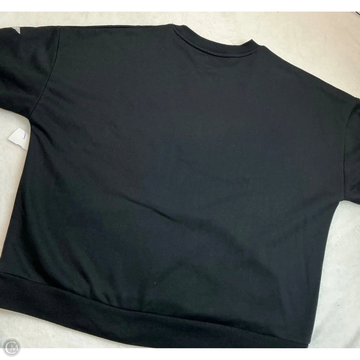 Sweatshirt Crewneck By Clothes Mentor In Black, Size: L