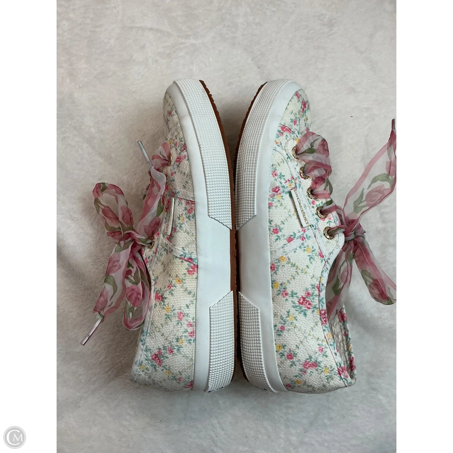 Shoes Flats By Superga In Floral Print, Size: 7.5