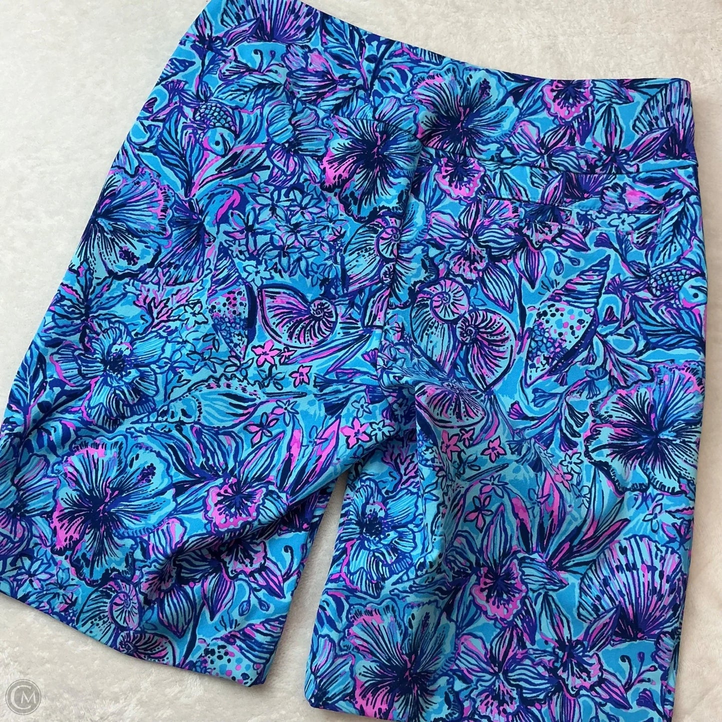 Shorts Designer By Lilly Pulitzer In Blue & Purple, Size: 4