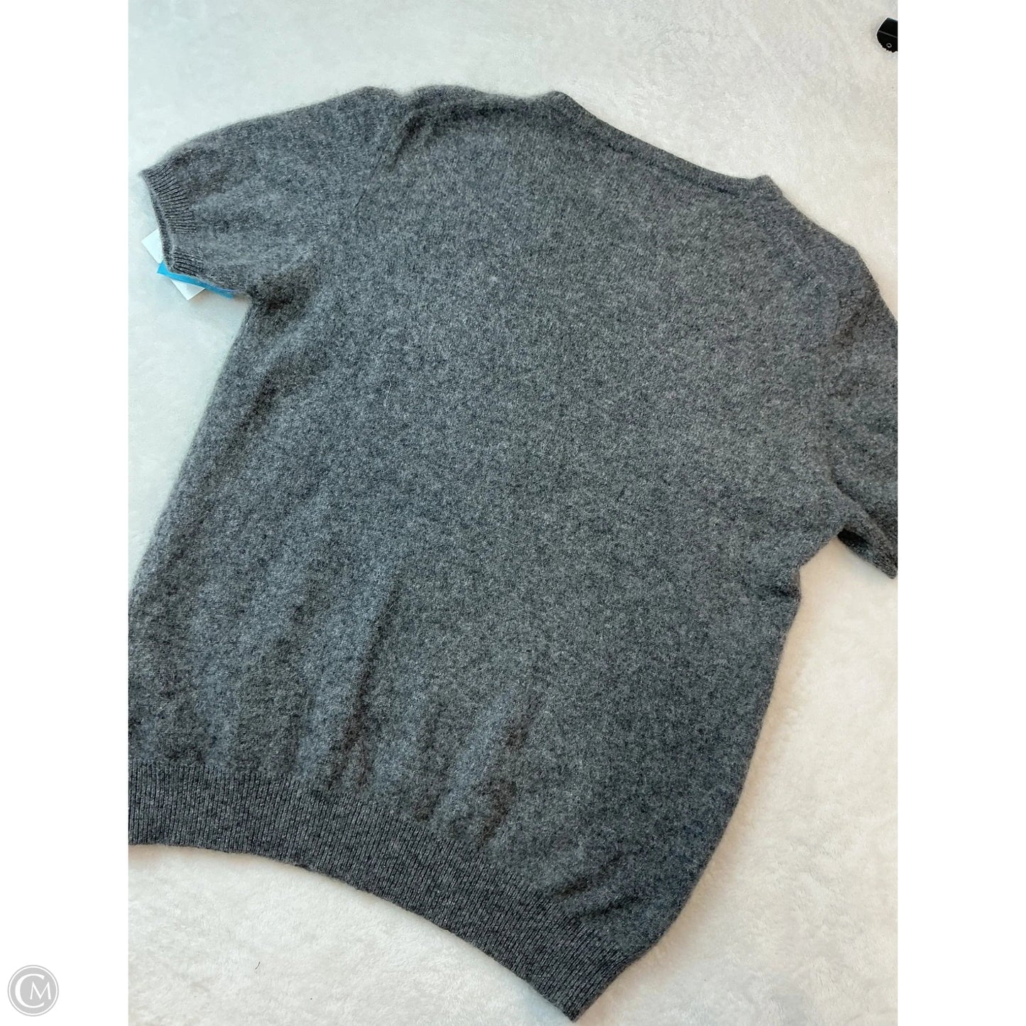 Sweater Luxury Designer By Burberry In Grey, Size: M