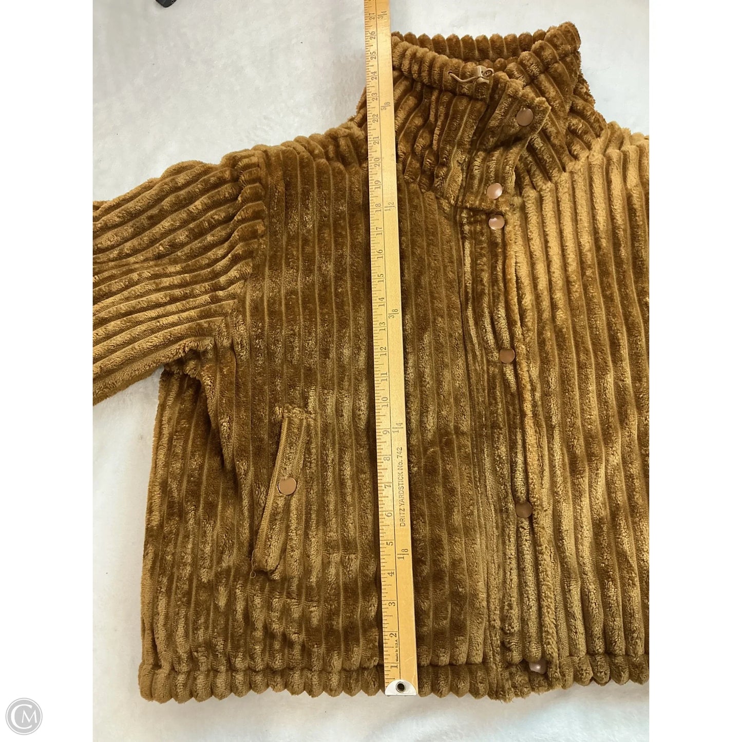 Coat Faux Fur & Sherpa By Bdg In Brown, Size: L