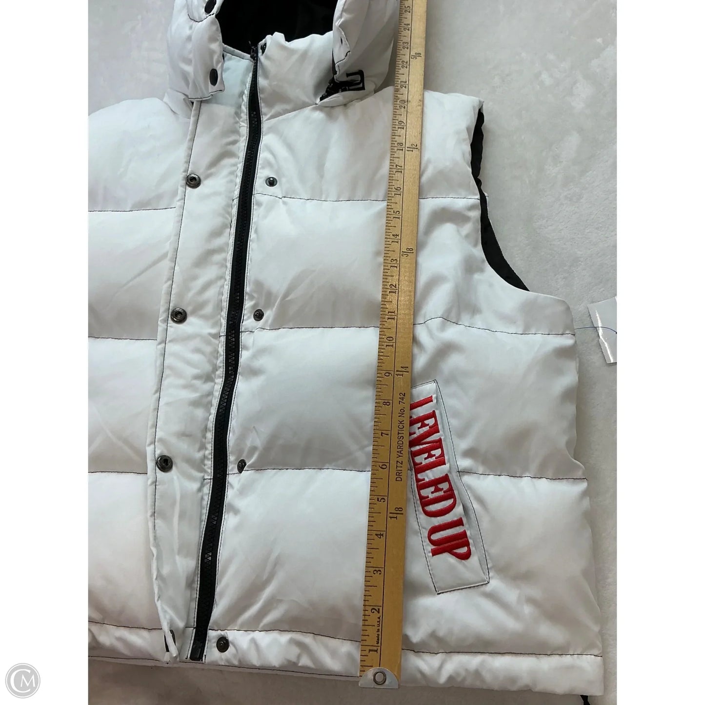 Vest Puffer & Quilted By Clothes Mentor In White, Size: Xl