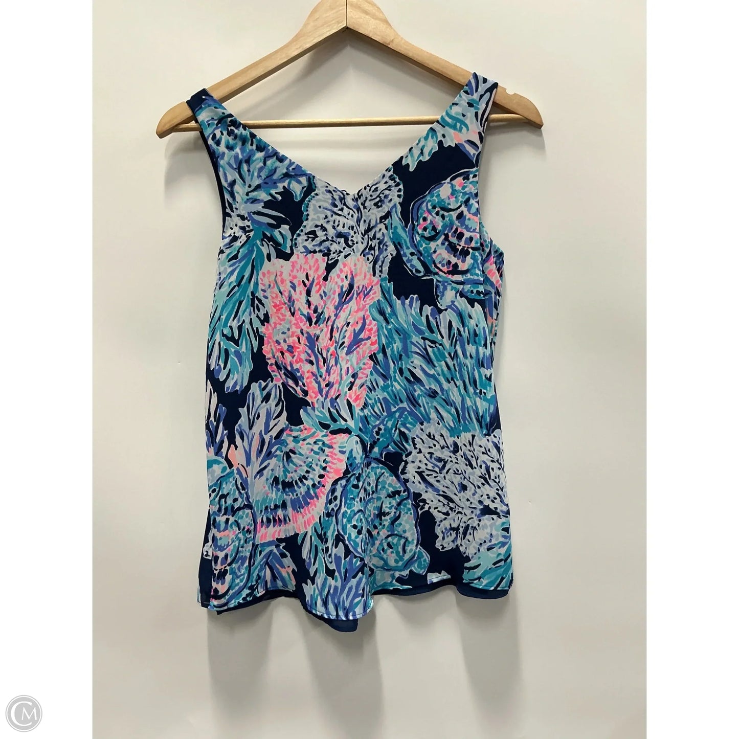 Top Sleeveless Designer By Lilly Pulitzer In Navy, Size: Xxs