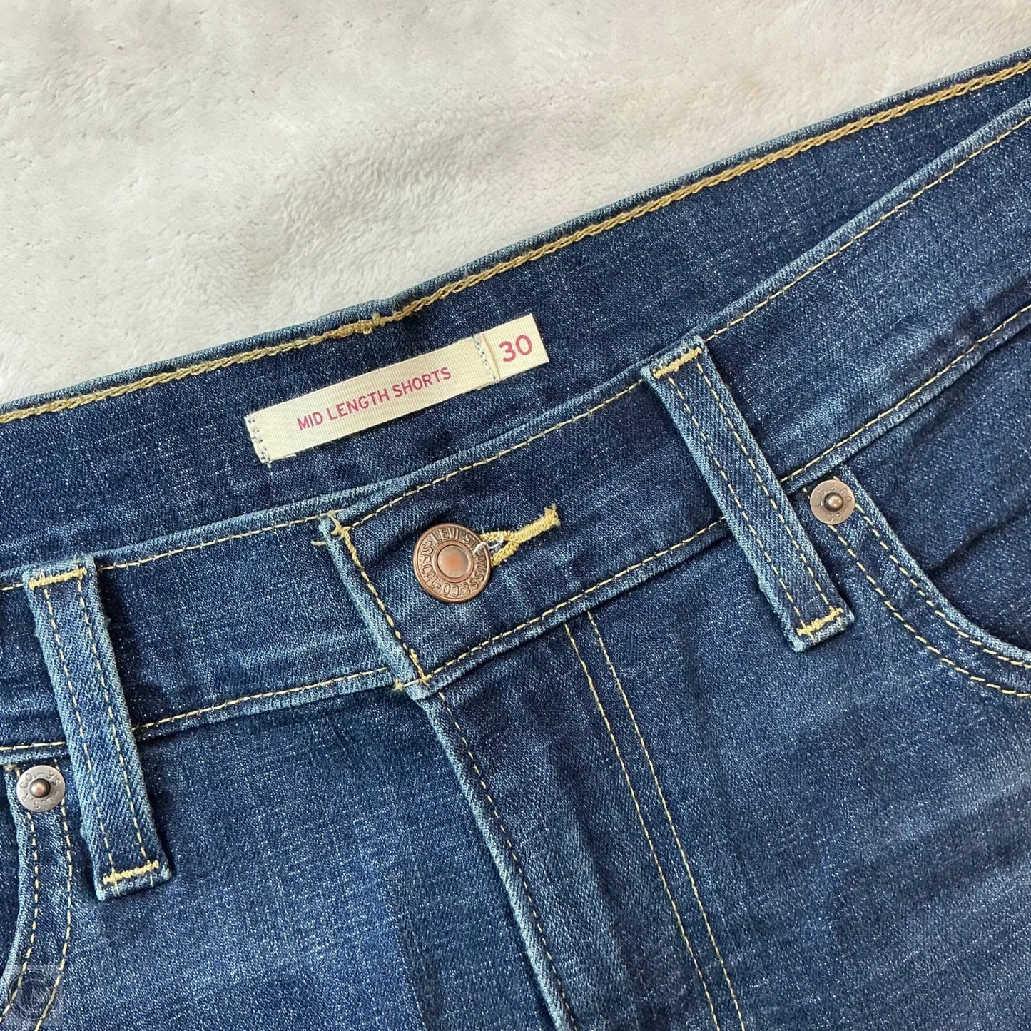 Shorts By Levis In Blue Denim, Size: 12