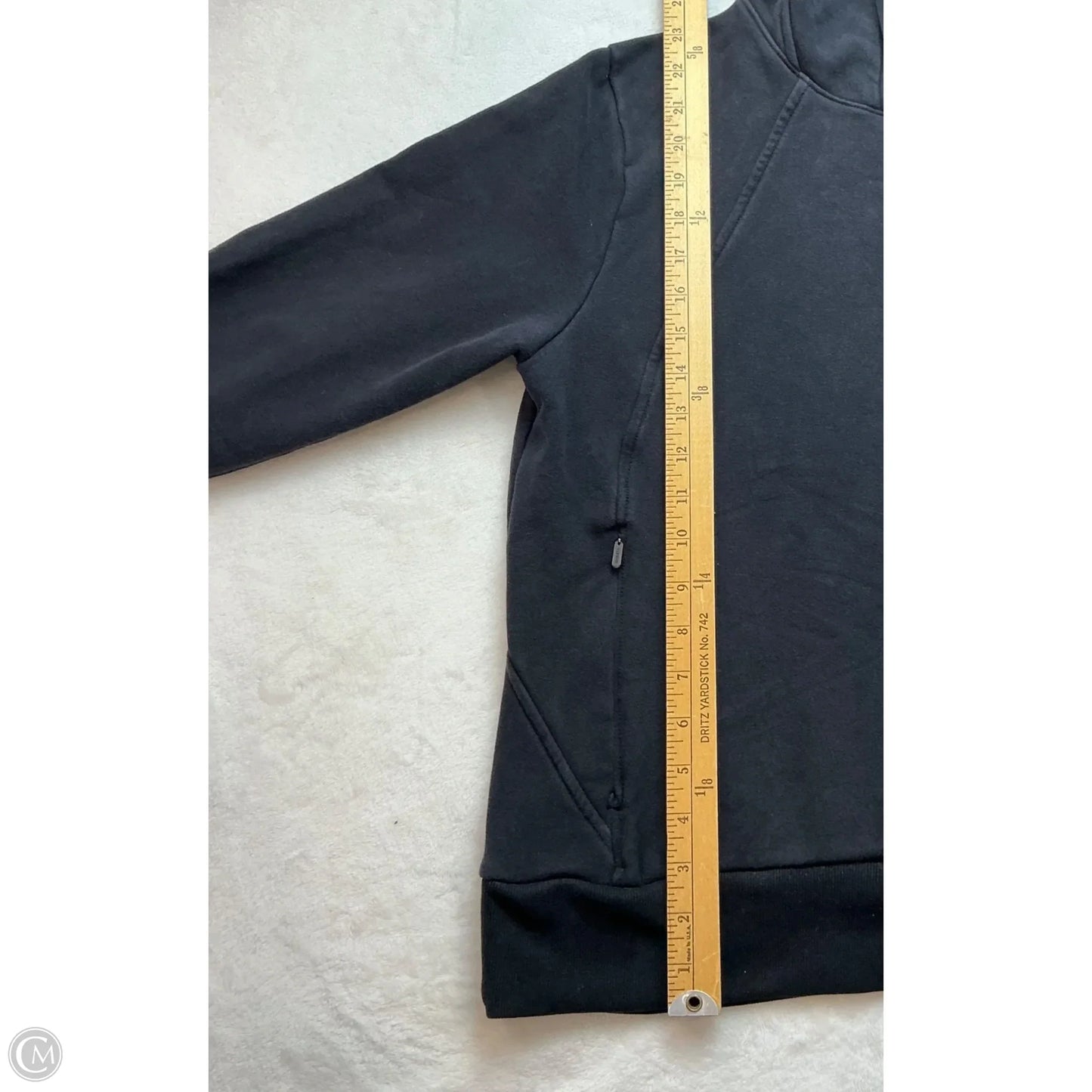 Athletic Sweatshirt Hoodie By Athleta In Black, Size: S