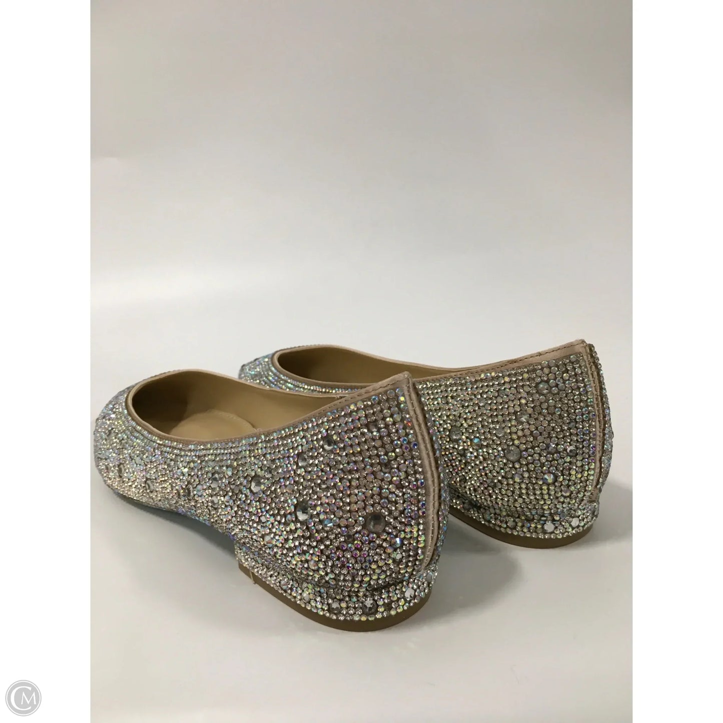 Shoes Flats By Betsey Johnson In Silver, Size: 8.5