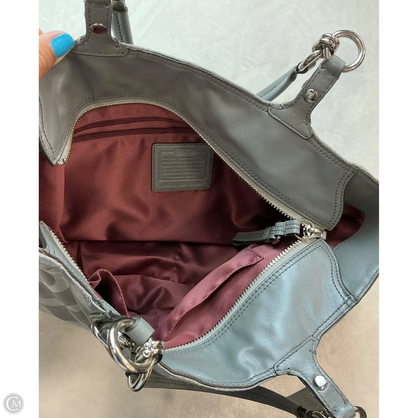 Handbag Designer By Coach, Size: Medium