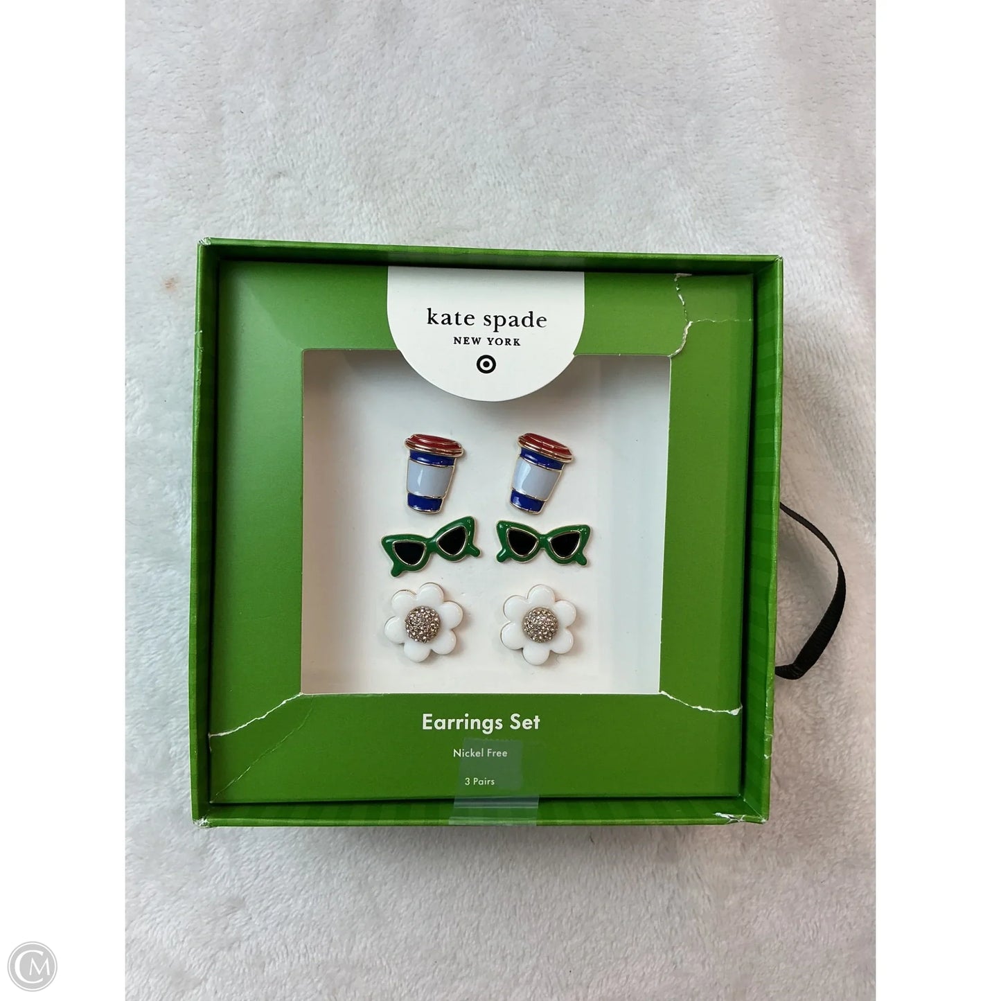 Earrings Designer By Kate Spade, Size: 03 Piece Set