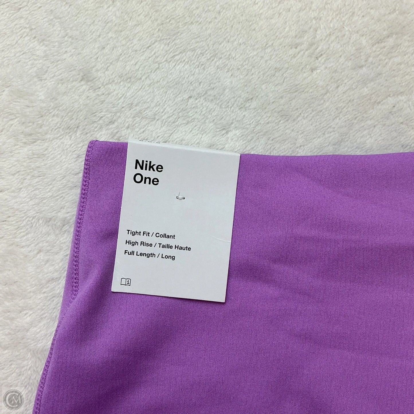 Athletic Leggings By Nike In Purple, Size: M