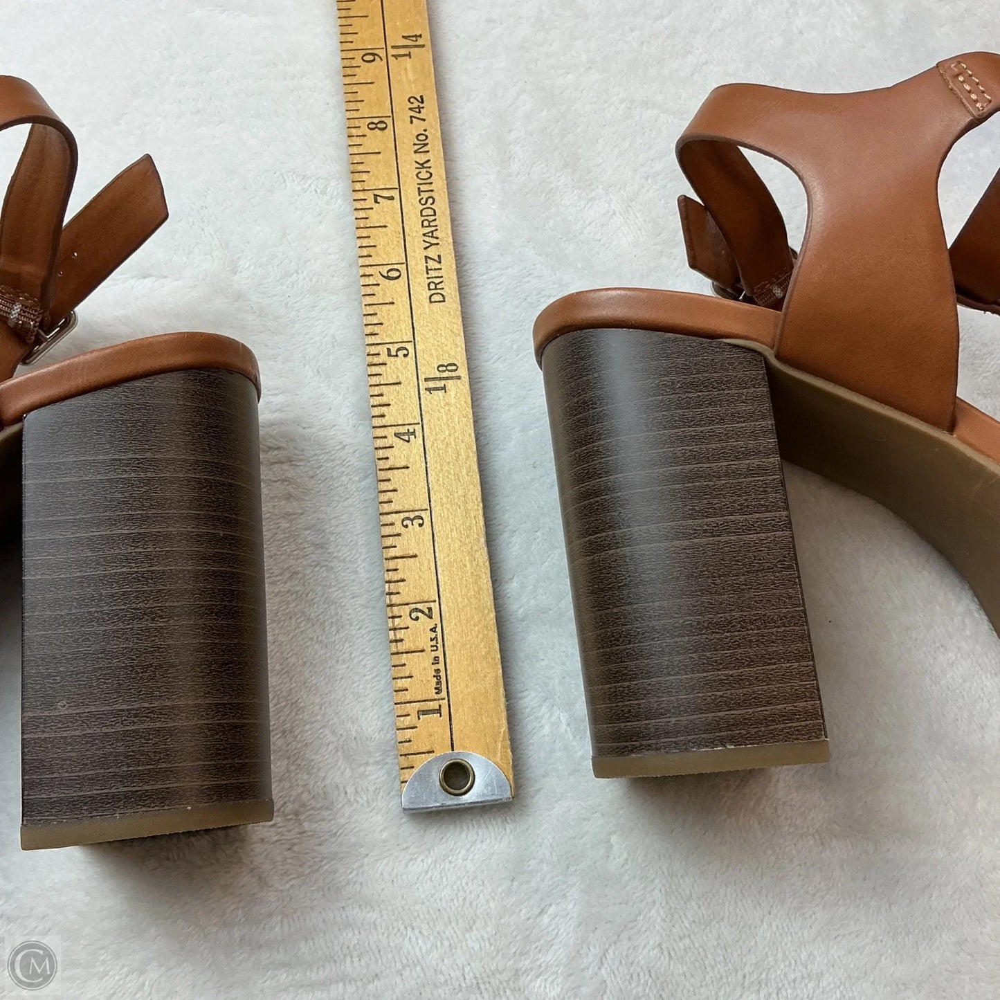 Sandals Heels Block By Torrid In Brown, Size: 8.5