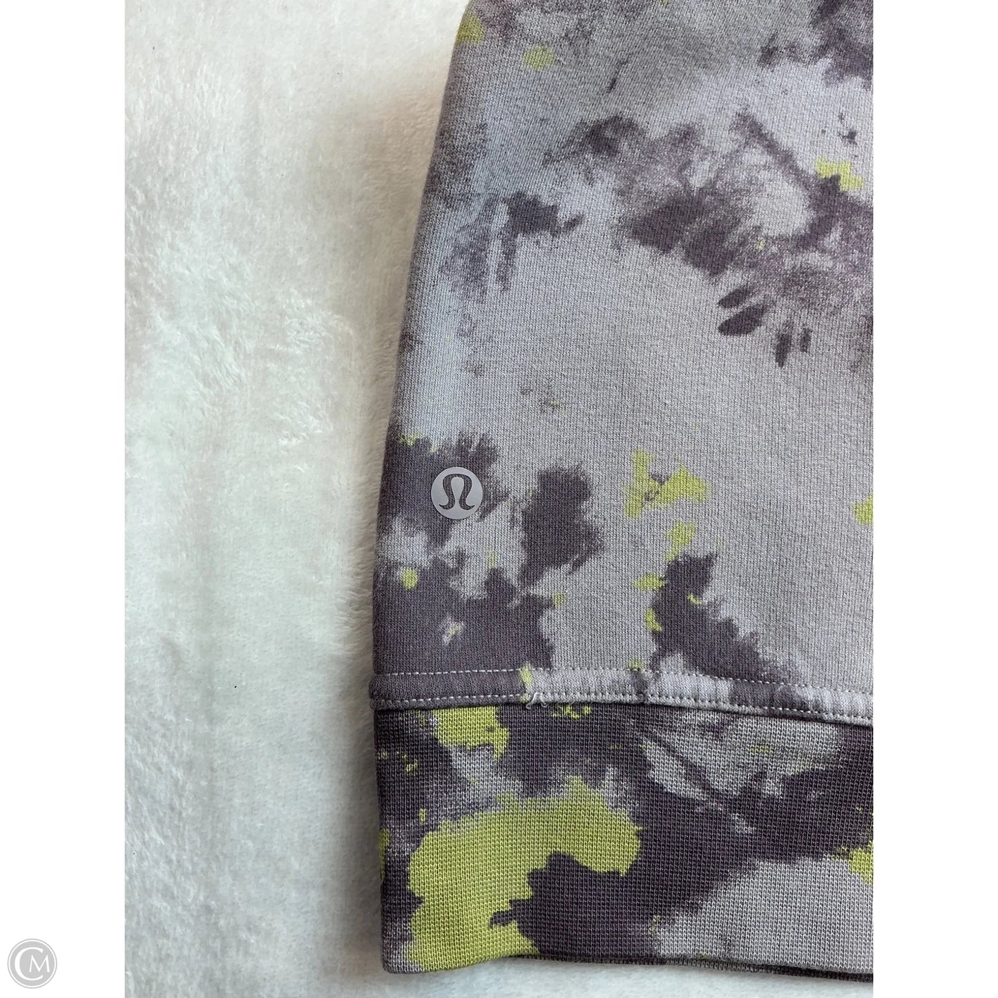 Sweatshirt Hoodie By Clothes Mentor In Green & Purple, Size: L