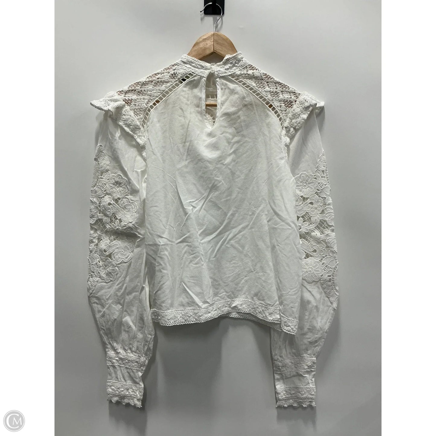 Top Long Sleeve By Farm Rio In White, Size: Xs