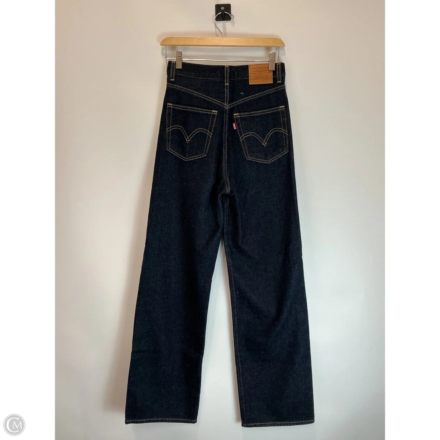 Jeans Wide Leg By Levis In Blue Denim, Size: 2