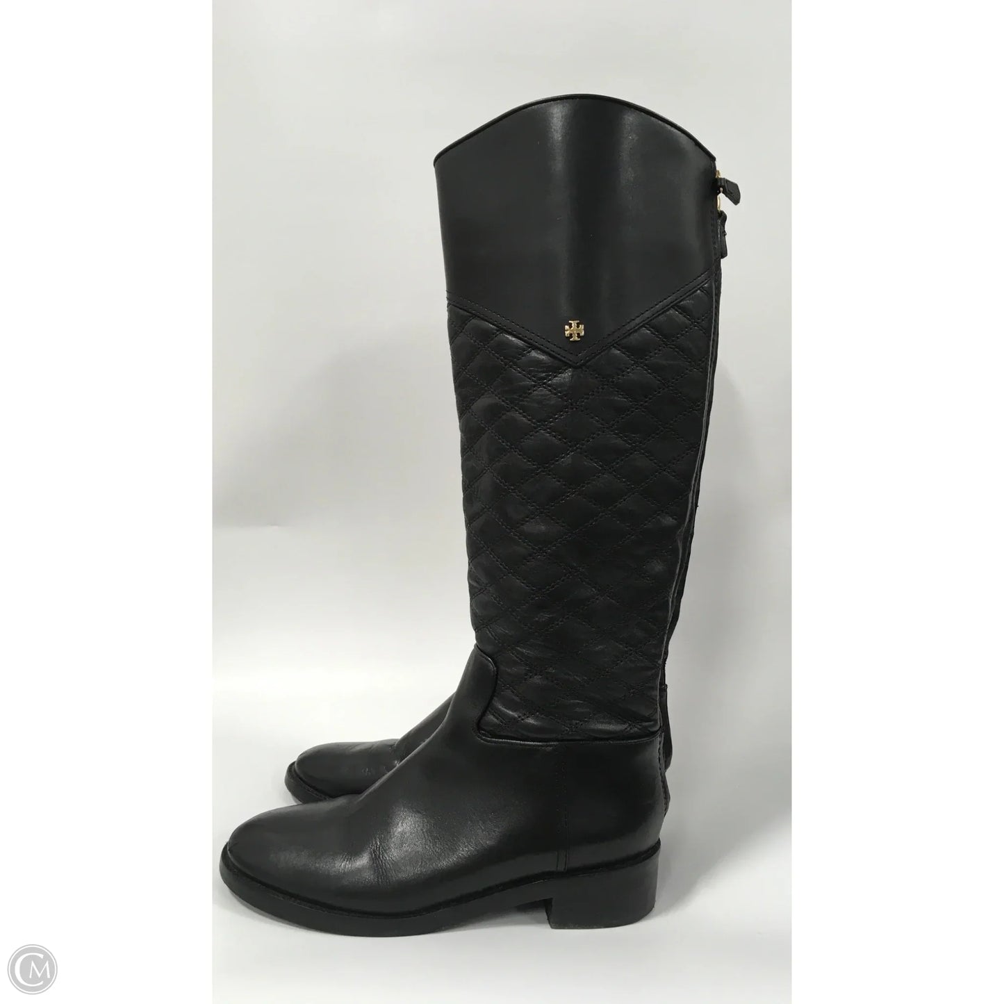 Boots Mid-calf Flats By Tory Burch In Black, Size: 7