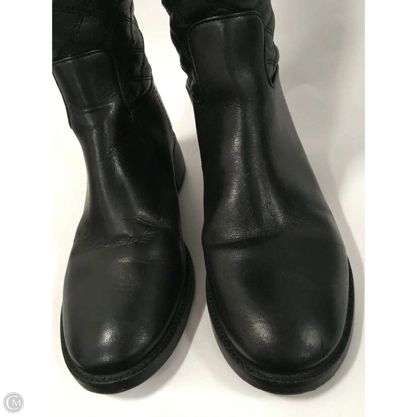 Boots Mid-calf Flats By Tory Burch In Black, Size: 7