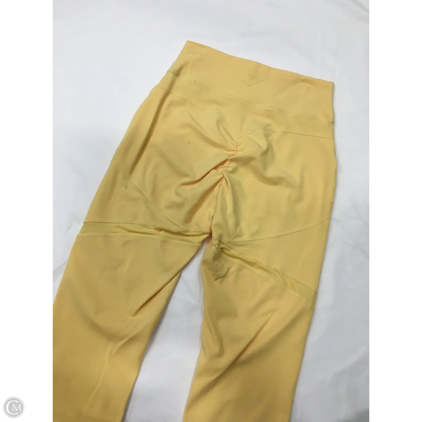 Athletic Leggings By Gym Shark In Yellow, Size: Xs