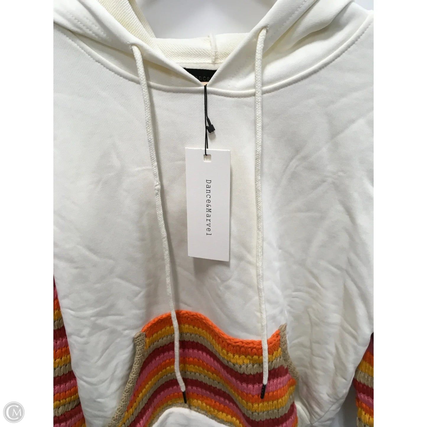 Sweatshirt Hoodie By Dance & Marvel In Cream, Size: M