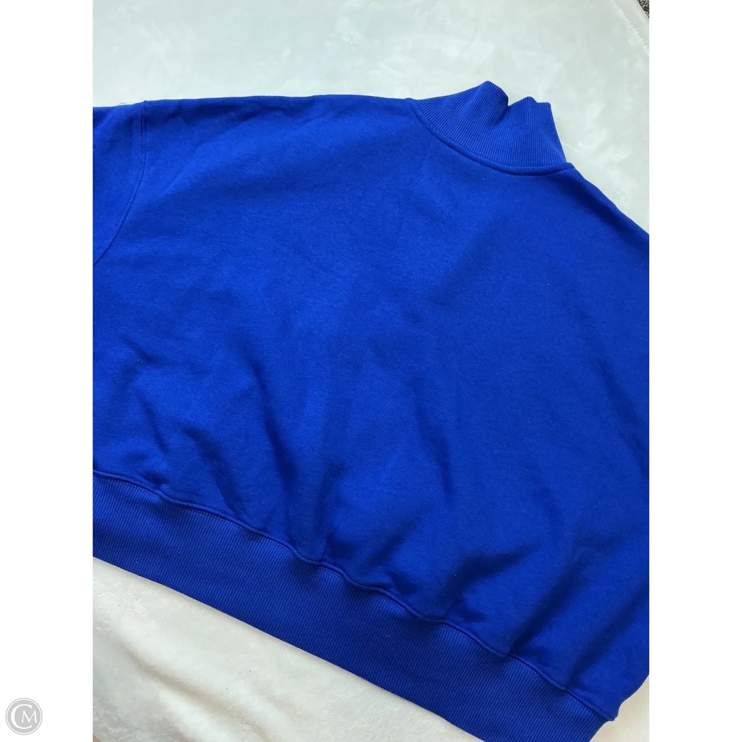 Athletic Sweatshirt Collar By Nike In Blue, Size: Xl
