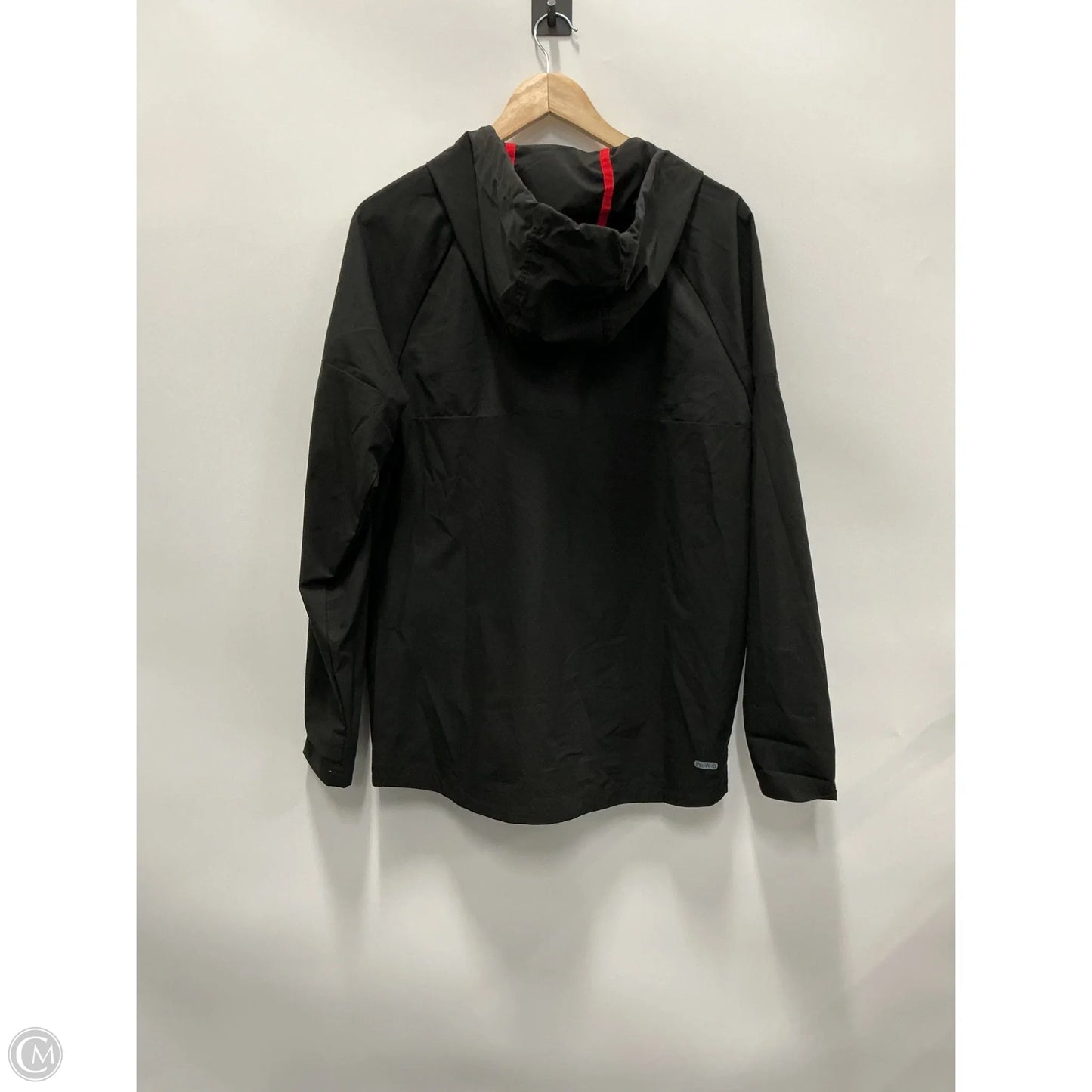Athletic Top Long Sleeve Hoodie By Spyder In Black, Size: M