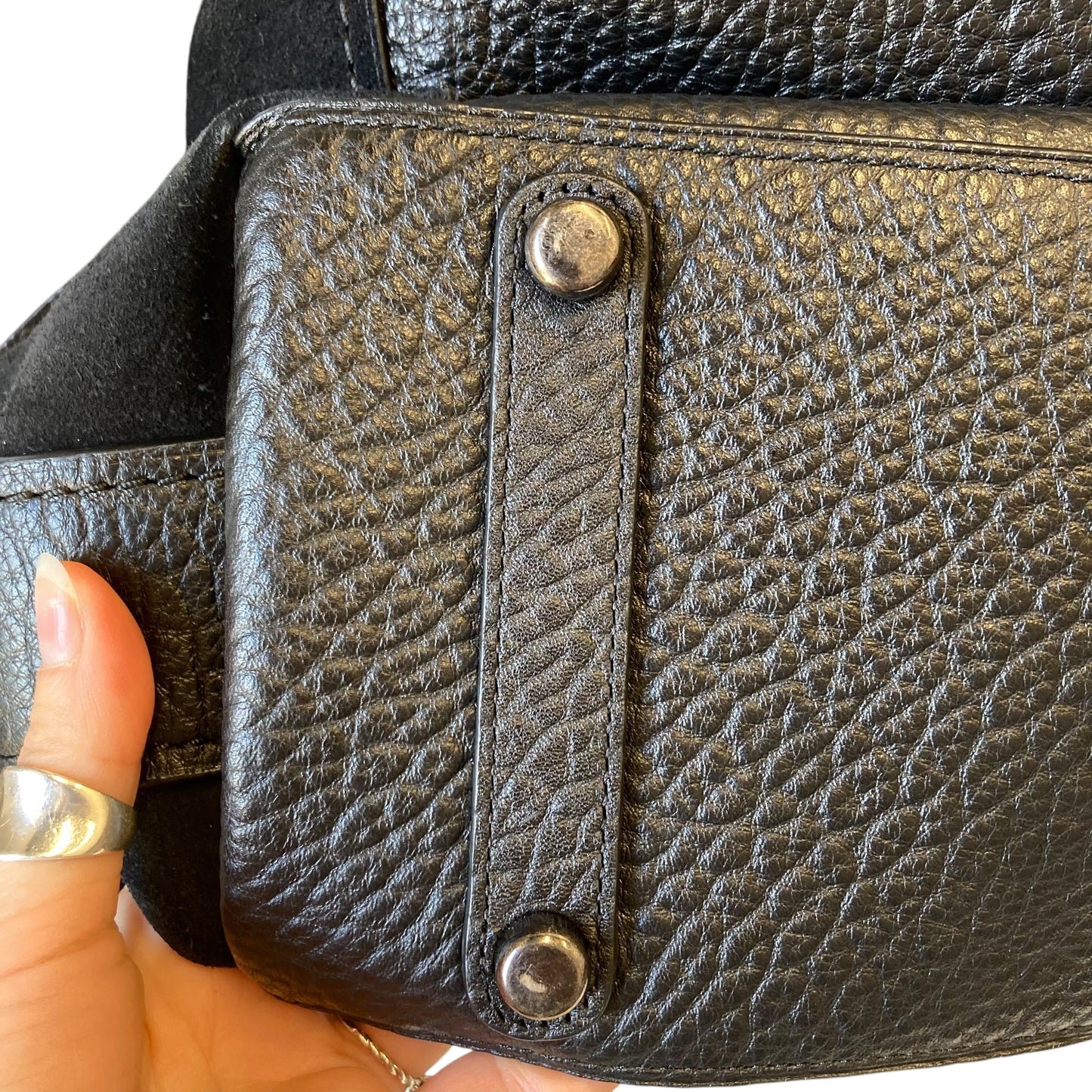 Handbag Designer By Coach In Black, Size:Large