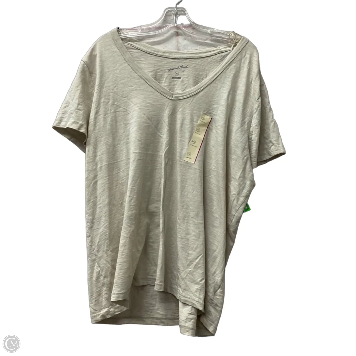 Top Short Sleeve Basic By Universal Thread In Tan, Size: 1x