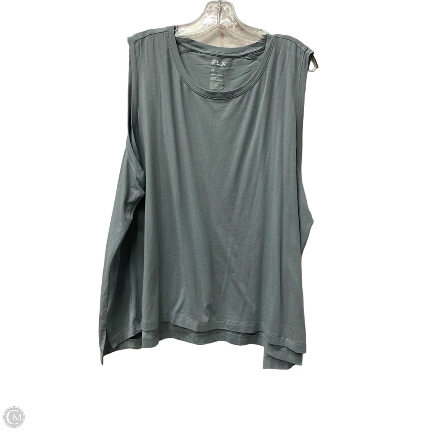 Athletic Tank Top By Flx In Grey, Size: 3x