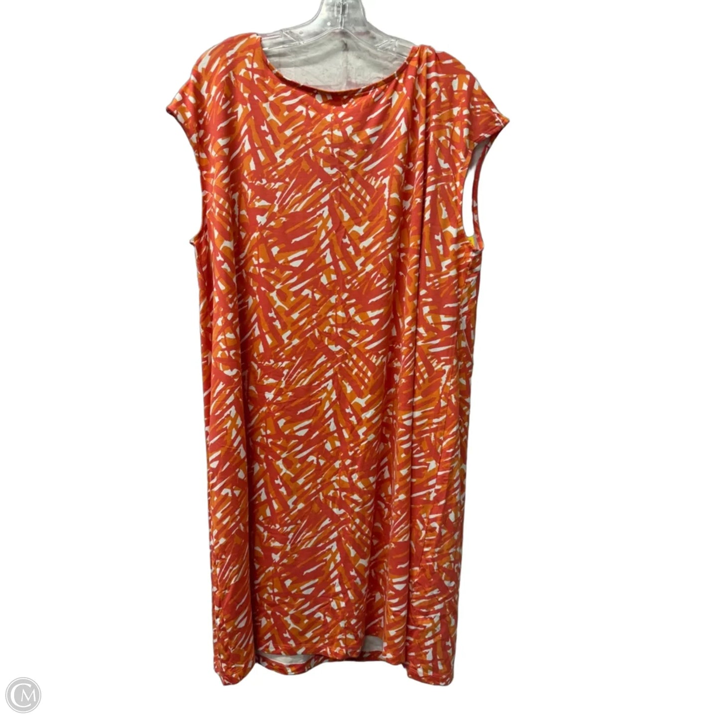 Dress Casual Short By Chicos In Orange, Size: 1x