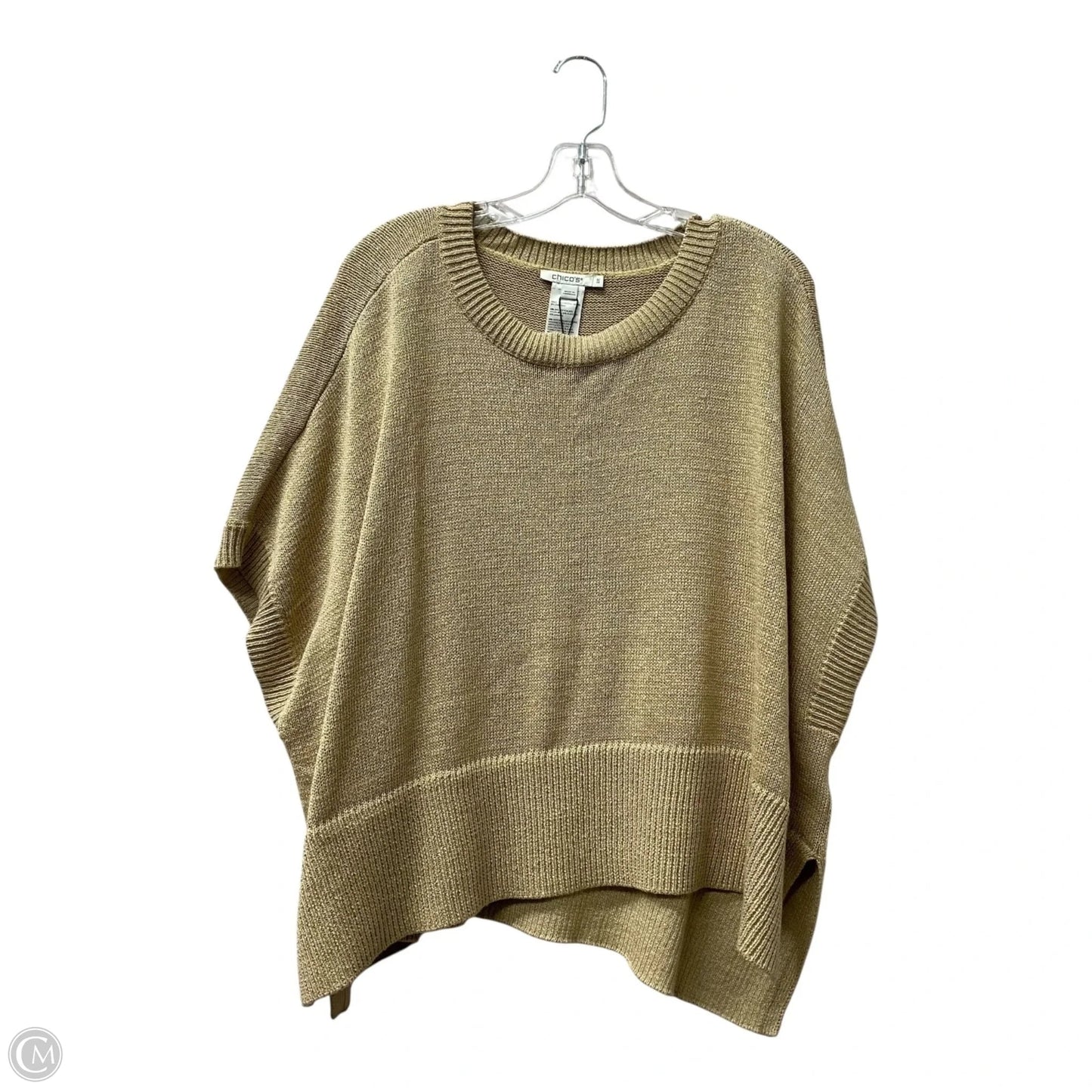 Poncho By Chicos In Tan, Size: S