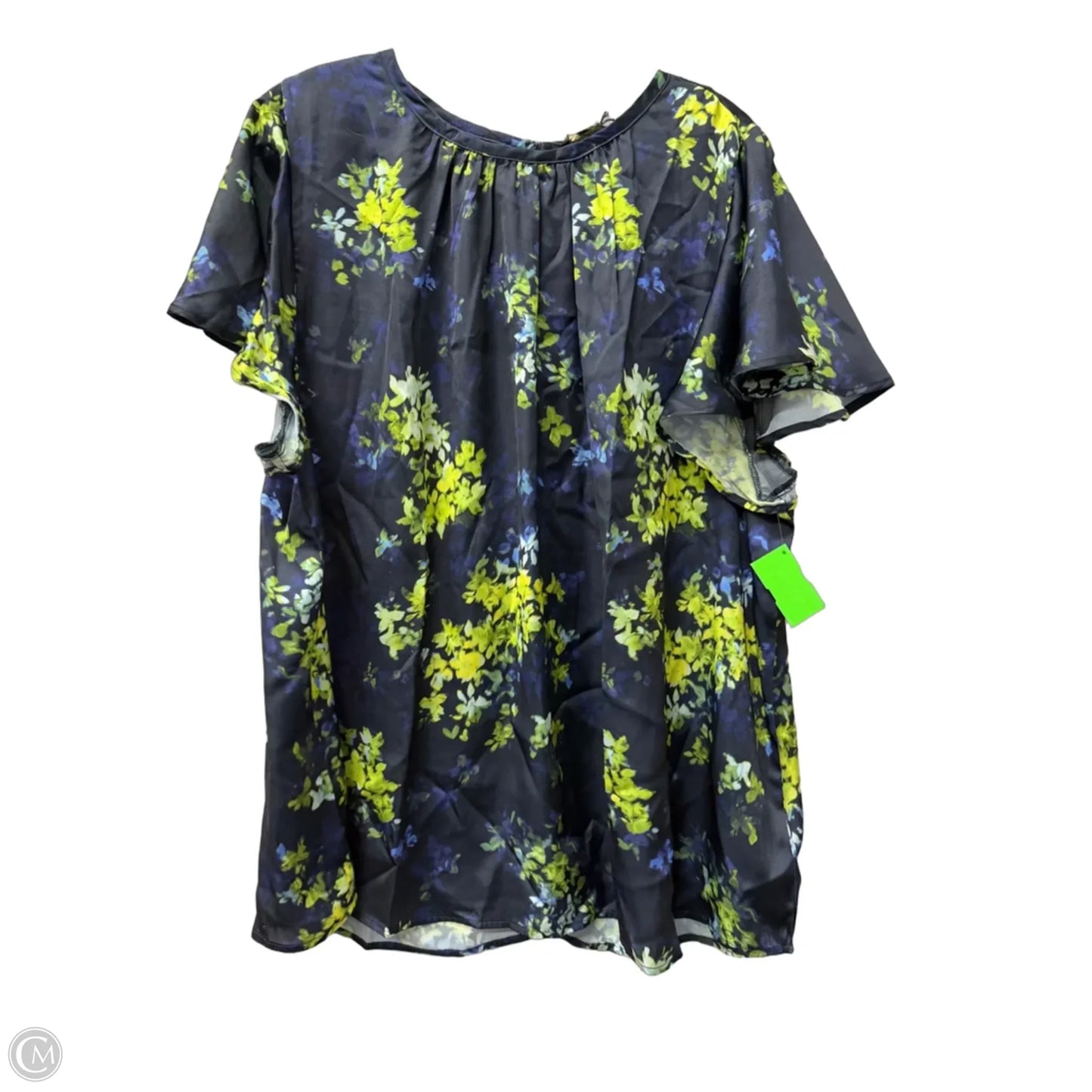 Top Short Sleeve By Dg2 In Blue, Size: 3x