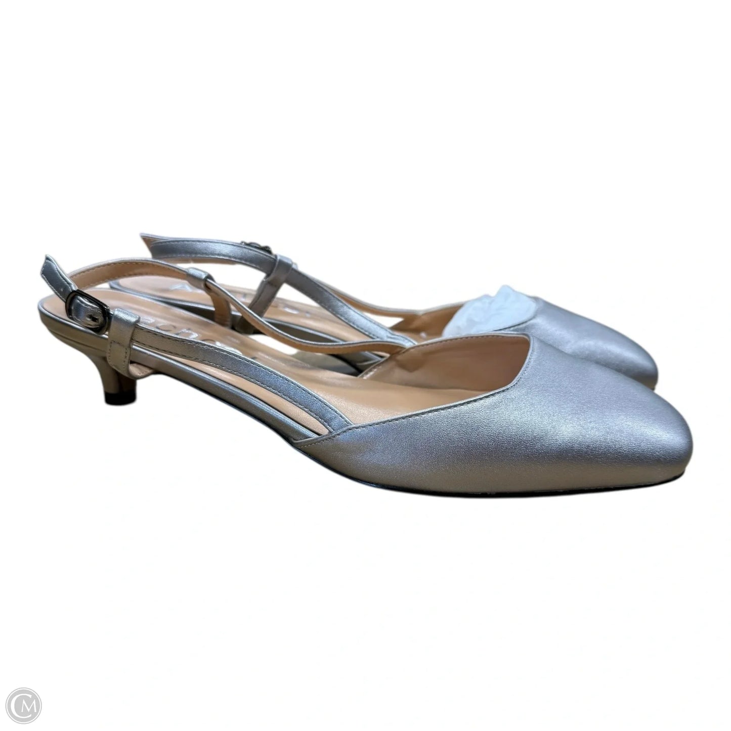 Shoes Flats By AACHCOL In Silver, Size: 10