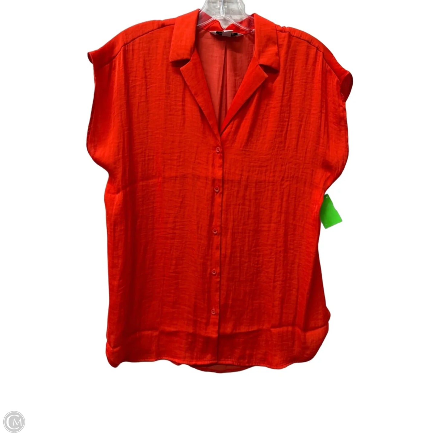 Top Short Sleeve By Nine West In Orange, Size: M