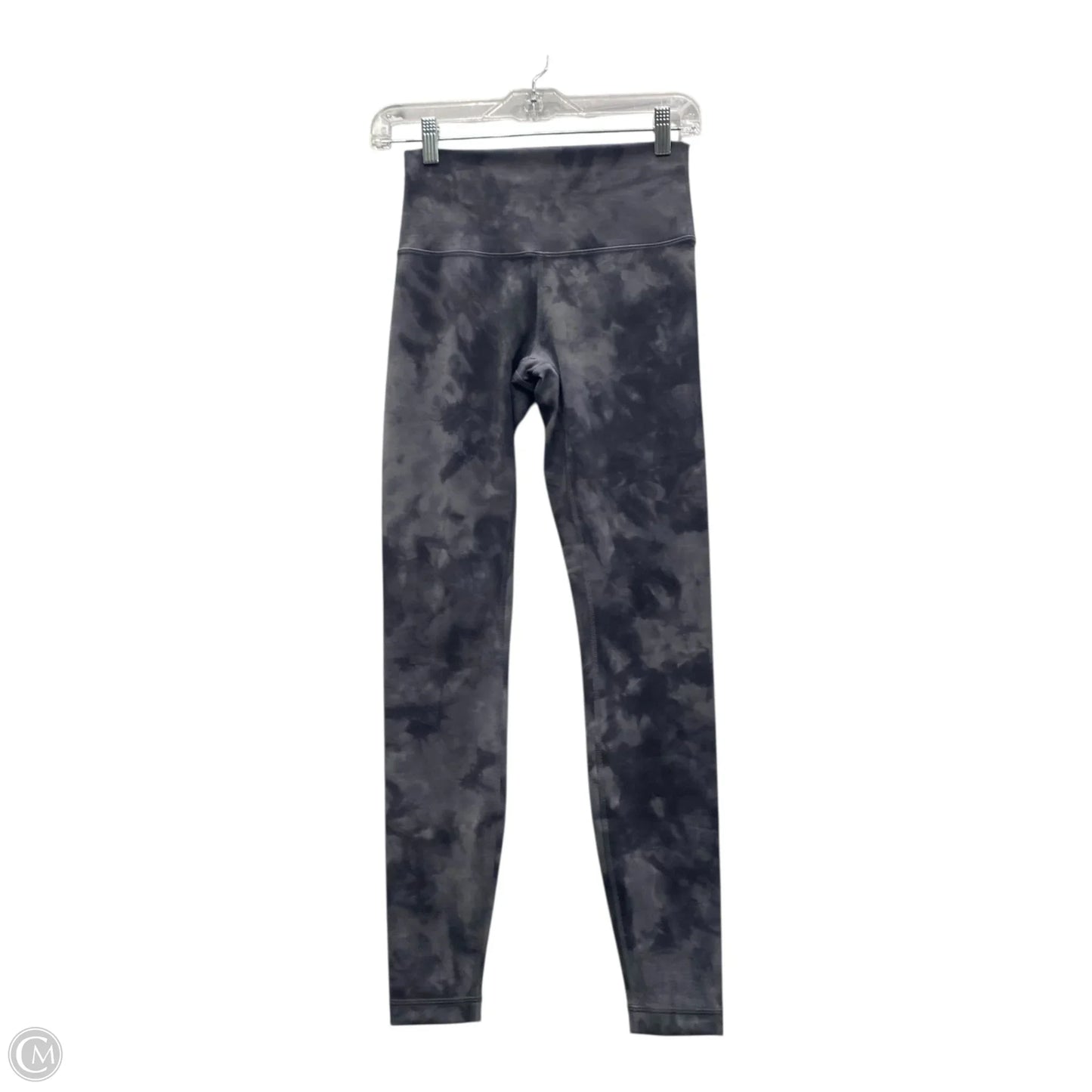 Athletic Leggings By Antonio Melani In Black & Purple, Size: M