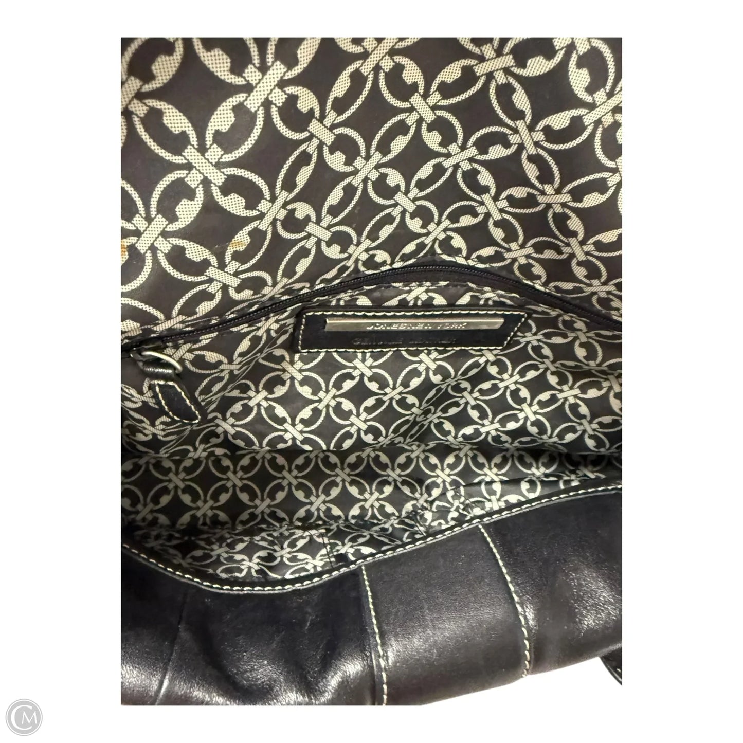 Handbag Leather By Jones New York, Size: Small