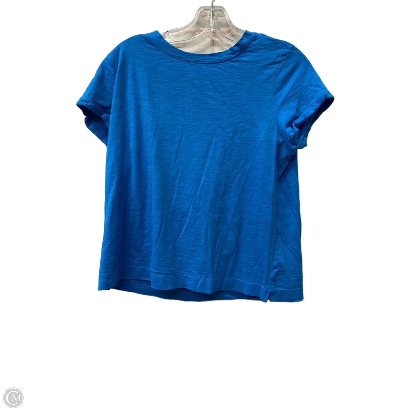 Top Short Sleeve By Loft In Blue, Size: M