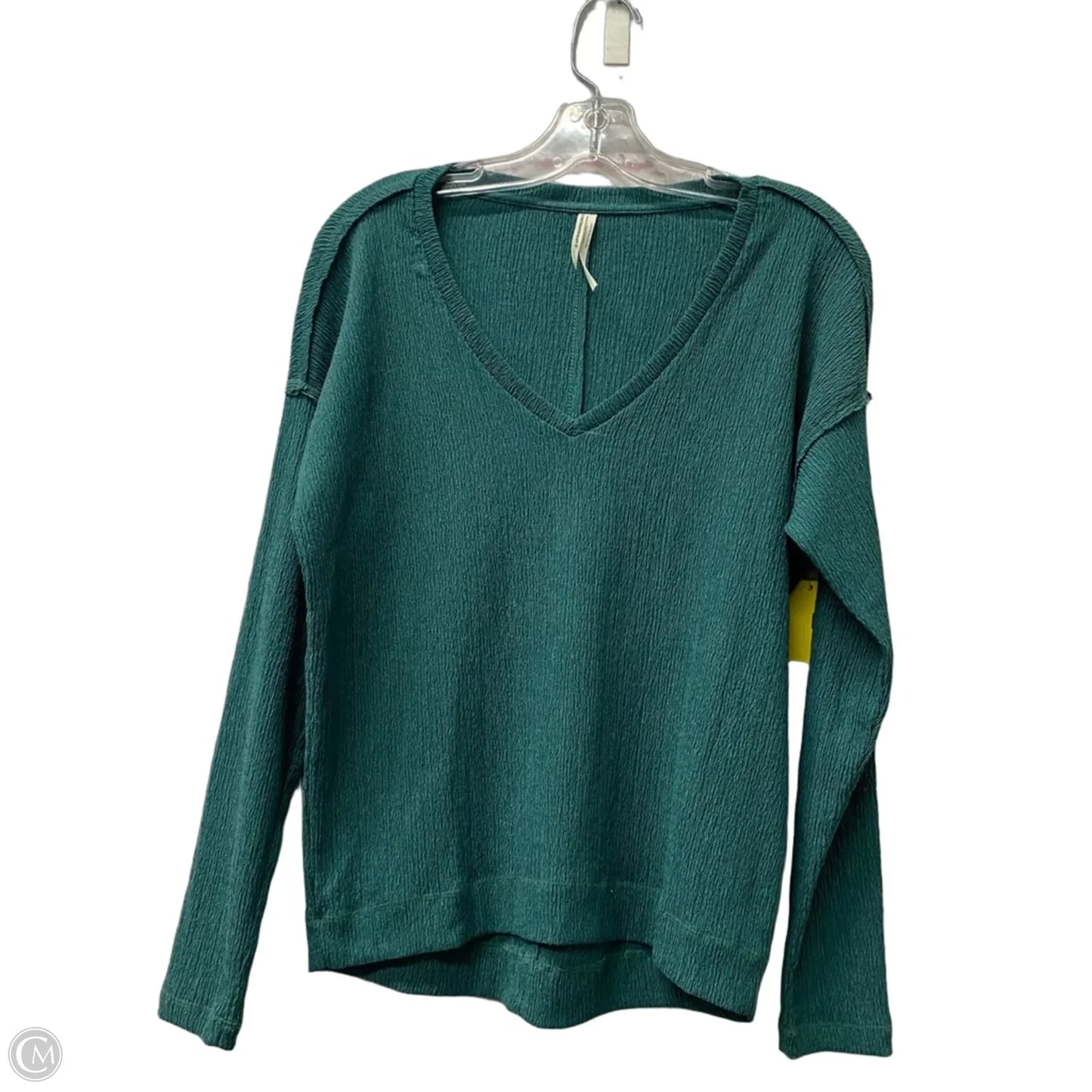 Top Long Sleeve By Anthropologie In Green, Size: Xs